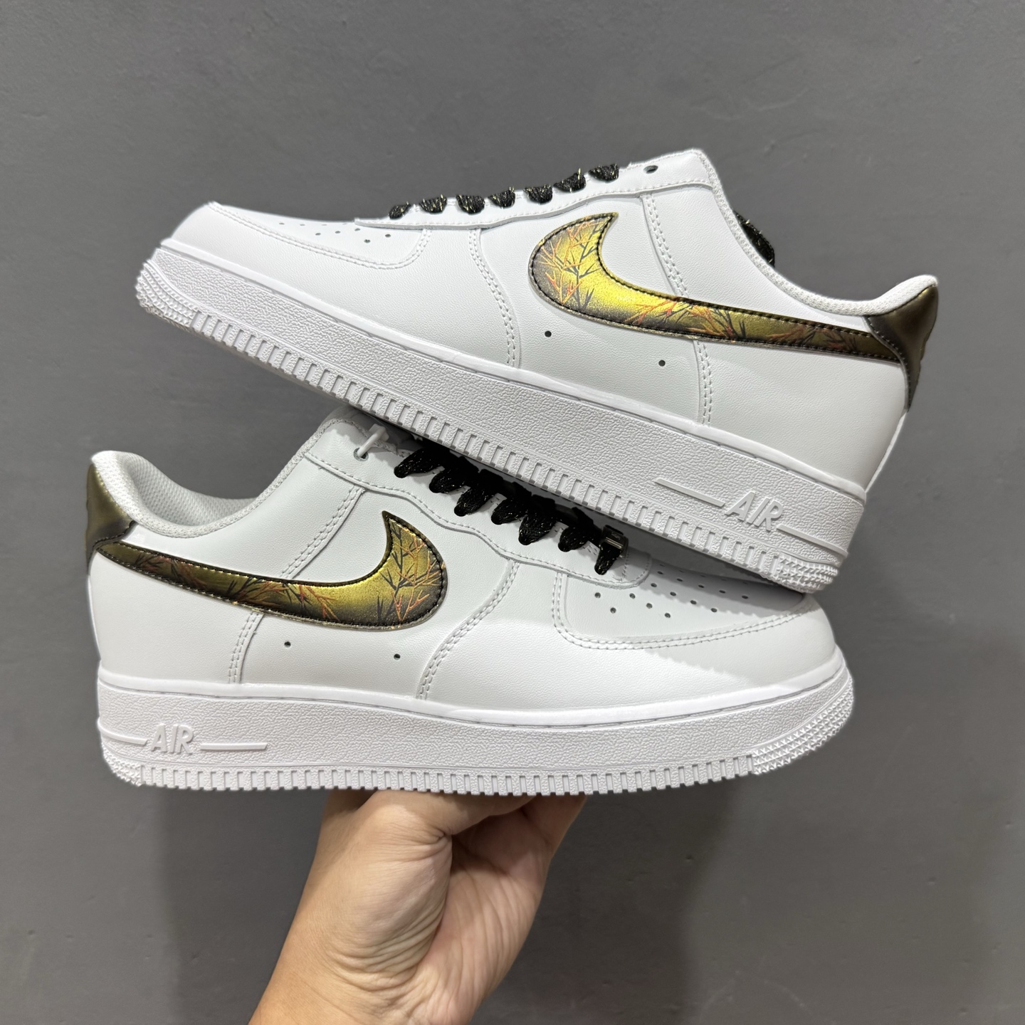 爆款定制 二次元主题 Nike Air Force 1 Low’07 白金裂纹 空军一号低帮休闲板鞋 ZH0316-147