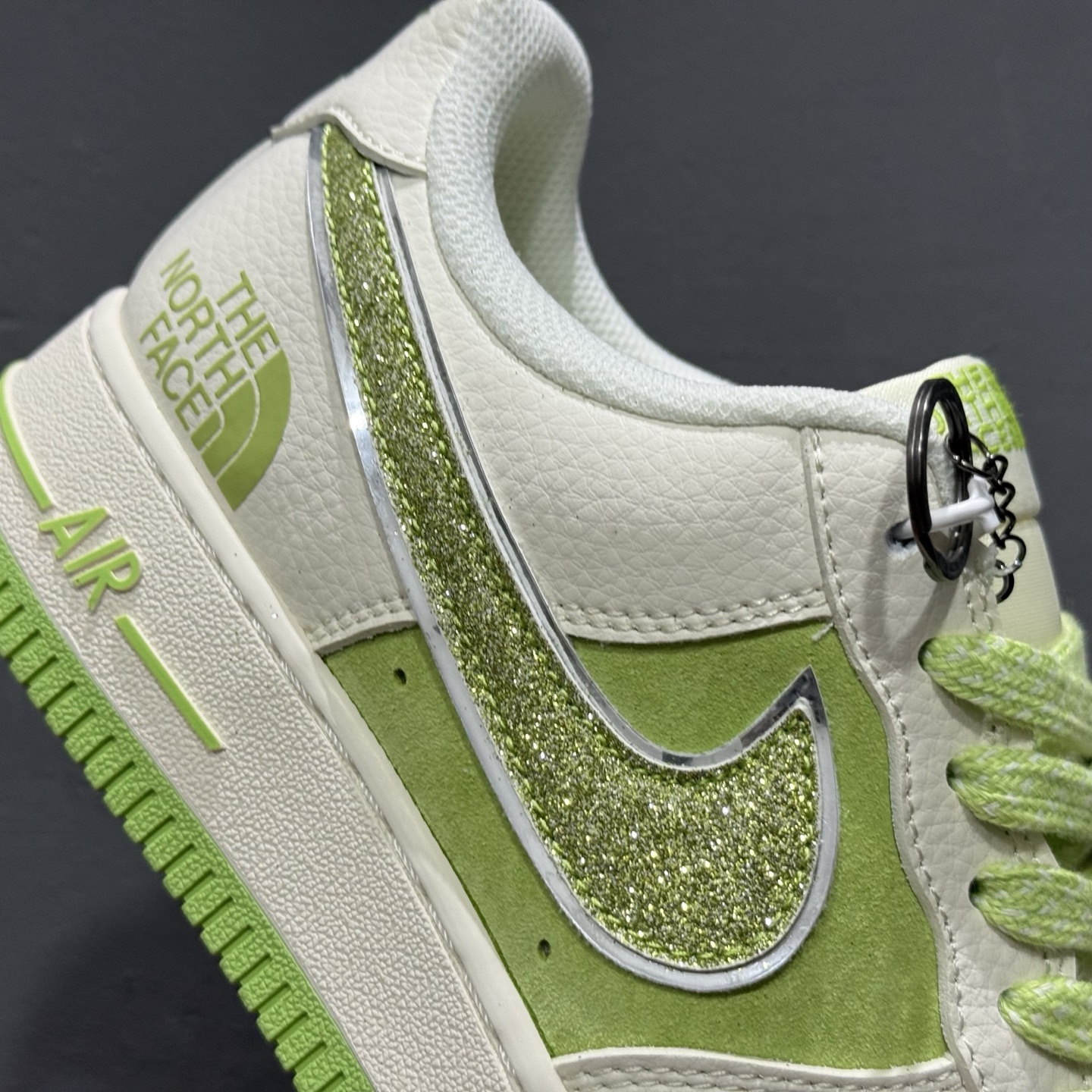 NIke Air Force 1 '07 Low “北面联名--满天星双勾白绿配色”空军一号 低帮 运动鞋 QY6818-531