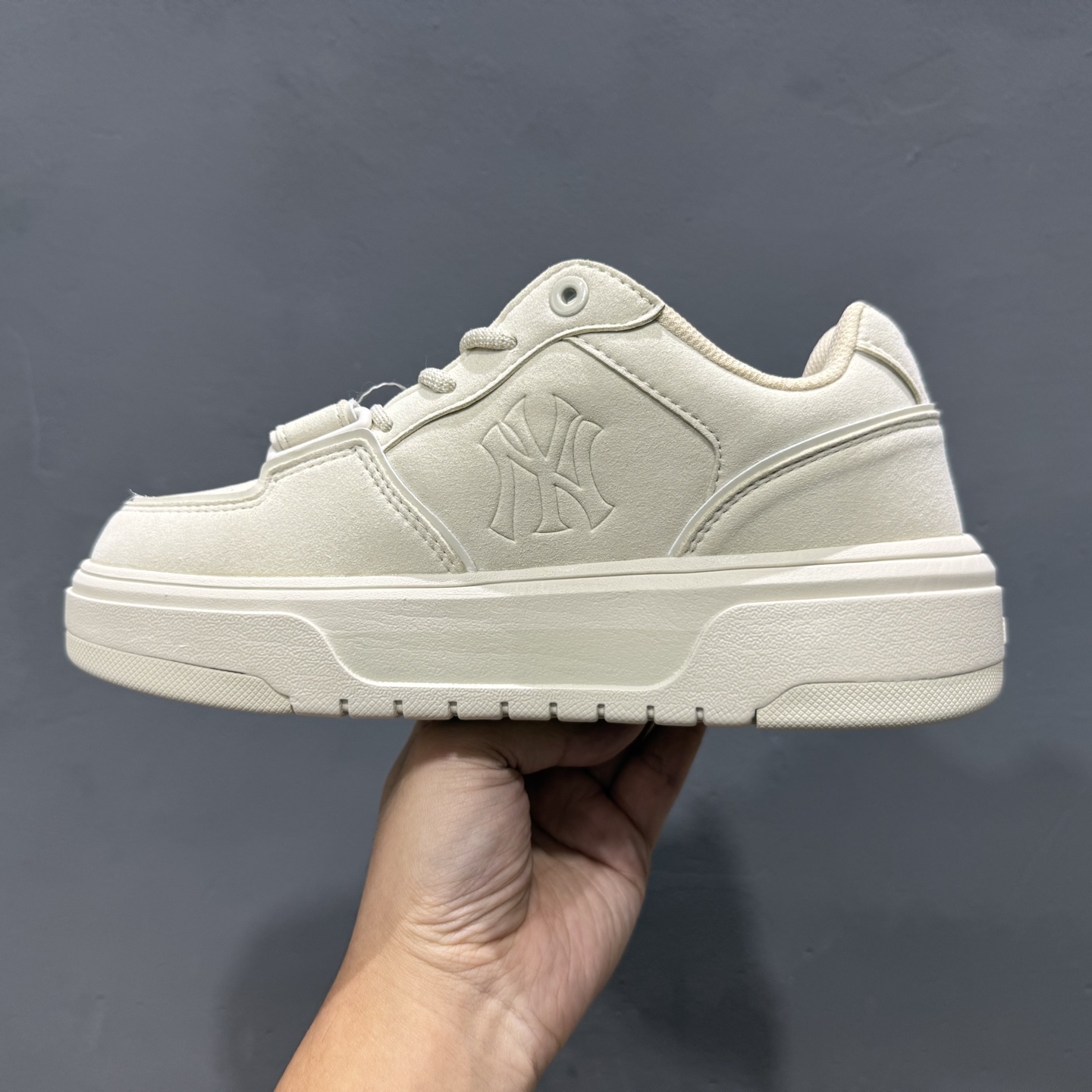 200 MLB KARINA张康乐同款男女韩系复古豆豆薄底鞋25秋冬新款 老爹鞋 3ASXT025N