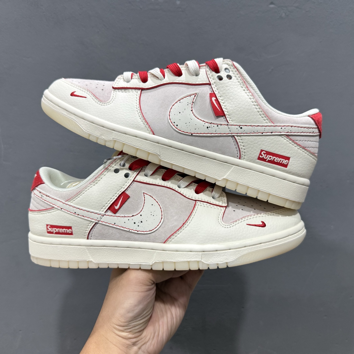 独家实拍Nk SB Dunk Low Sup联名 猪八白勾 周年高端定制 低帮休闲板鞋 DM6868-033