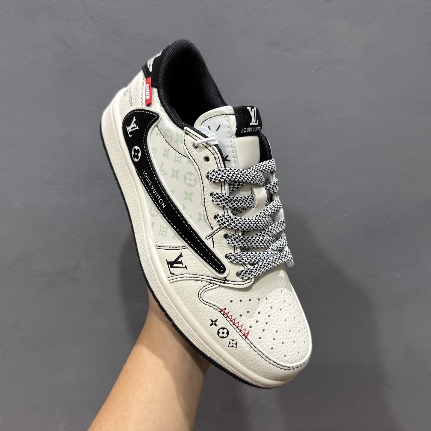 NIke Air Force 1 '07 Low “LV联名——黑勾NIKE红标”空军一号 低帮 运动鞋 休闲鞋 CX5050-Y30