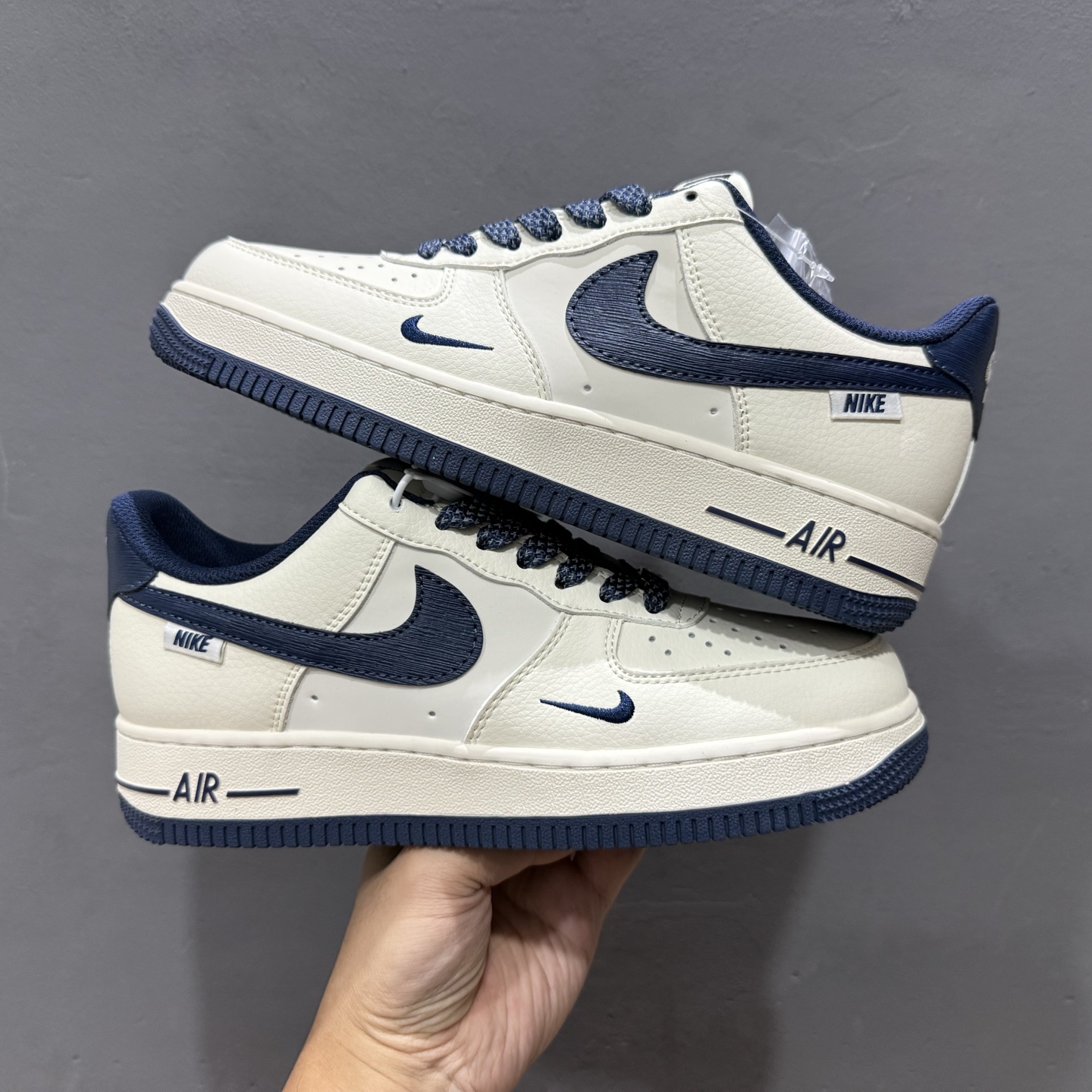 Nike Air Force 1'07 Low 树纹午夜蓝 空军一号低帮休闲板鞋 SM6668-127