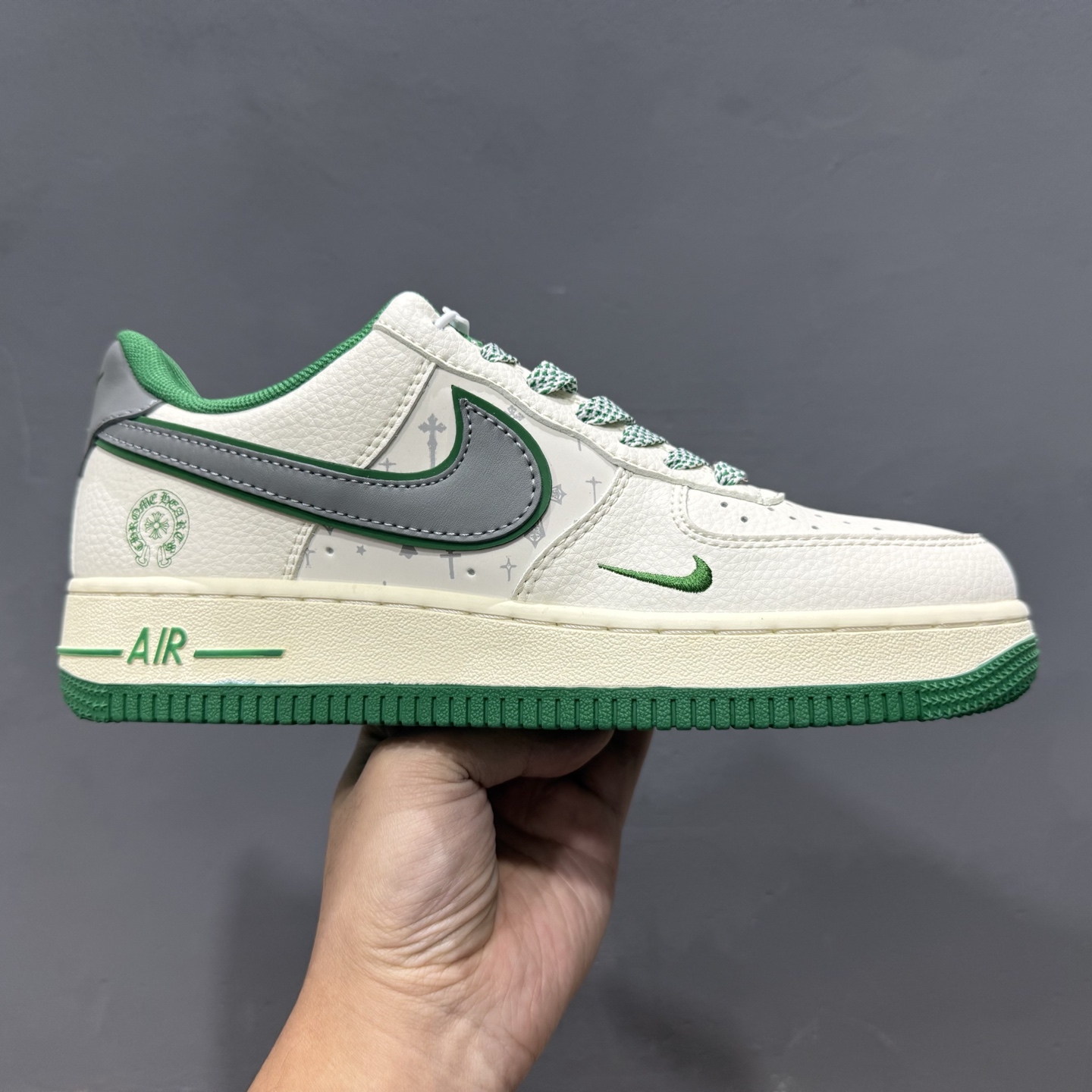 Nike Air Force 1 ’07 Low “克罗心联名——米绿银”空军一号 高端定制 低帮 运动鞋 QW5606-260
