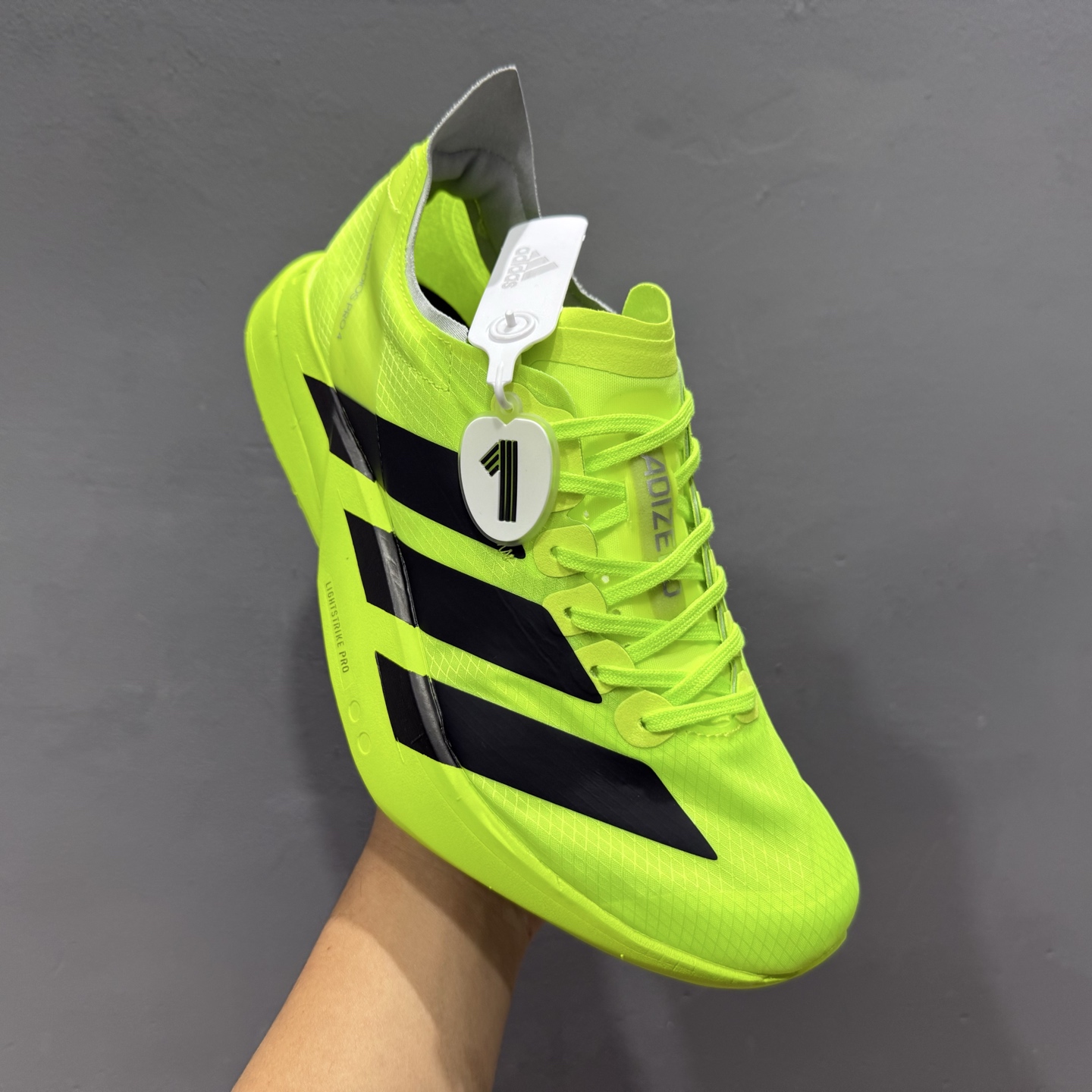 AdidADIZERO ADIOS PRO 4 M 马拉松飞线贾卡轻质透气休闲运动跑步鞋 JR6364