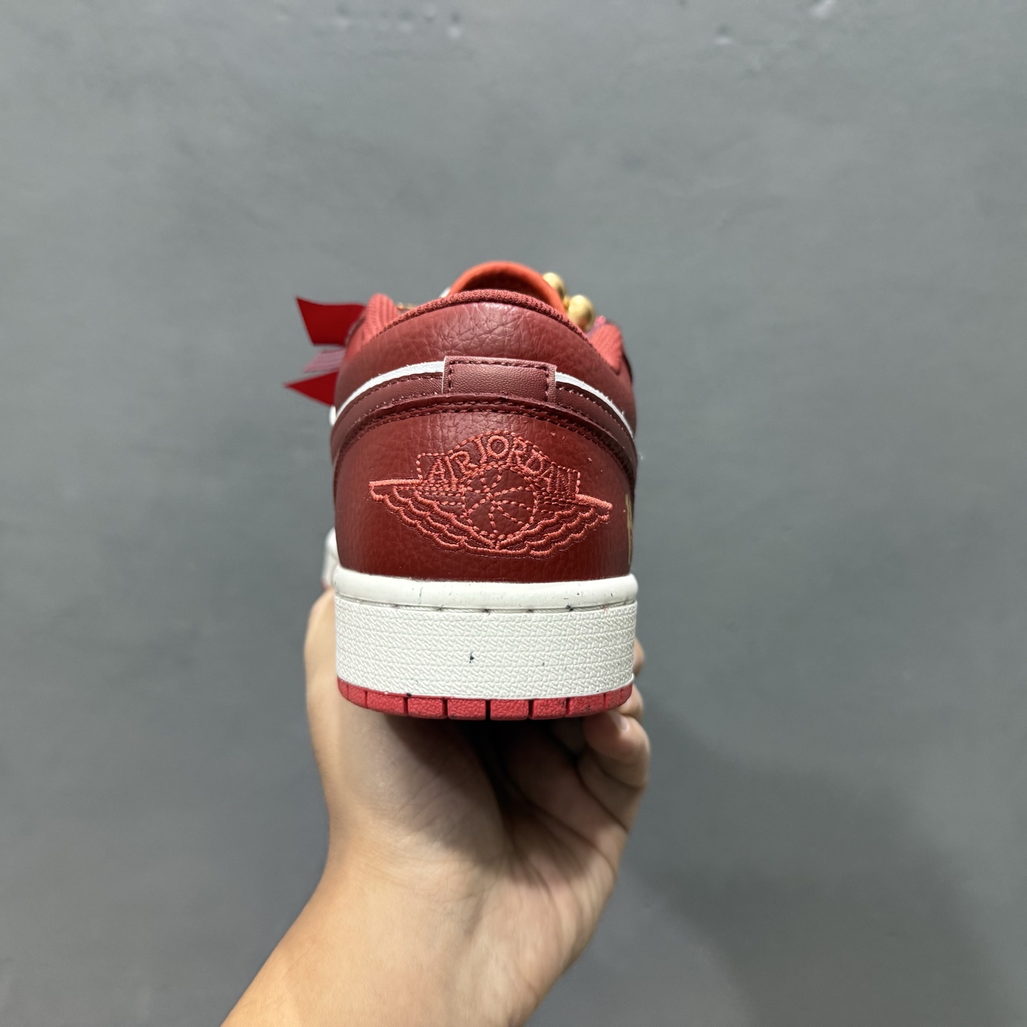 新款出货 原装 乔丹 Air Jordan 1 Low”Wedding”乔丹AJ1低帮秀禾婚鞋心心相印