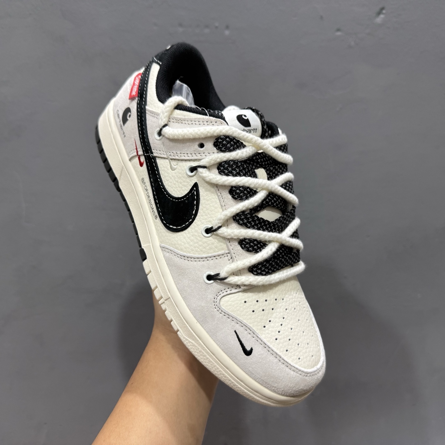 独家实拍Nike SB Dunk Low 北面联备 解构抽绳鞋带 YX5066-232 独家实拍Nike SB Dunk Low 北面联备 解构抽绳鞋带 YX5066-232