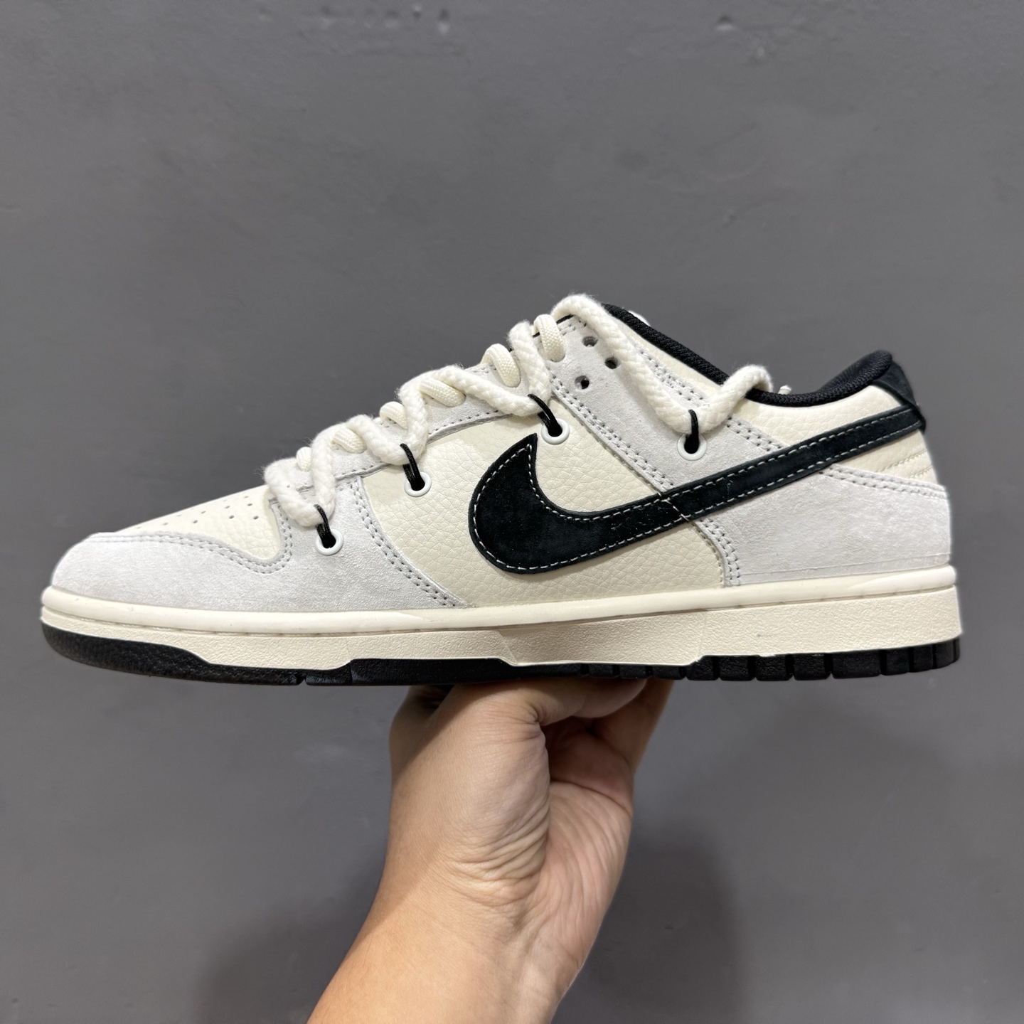 独家实拍Nike SB Dunk Low 北面联备 解构抽绳鞋带 YX5066-257