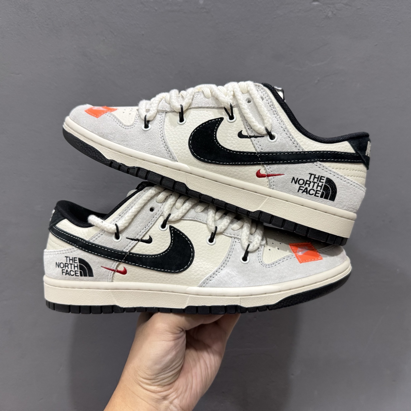 独家实拍Nike SB Dunk Low 北面联备 解构抽绳鞋带 YX5066-257