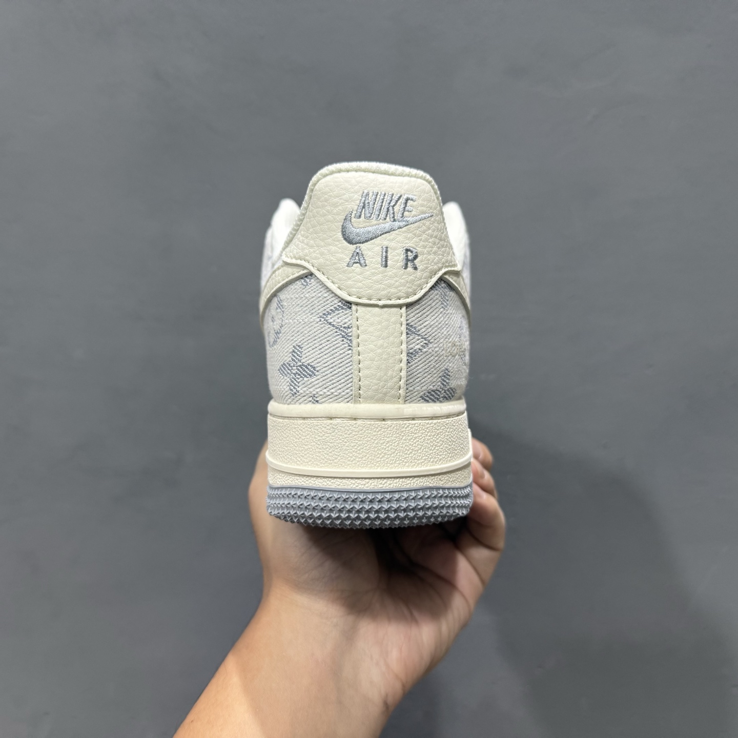 独家实拍C版 Nike Air Force 1 Low 07 x lv 米白黄牛仔布 YX5066-331