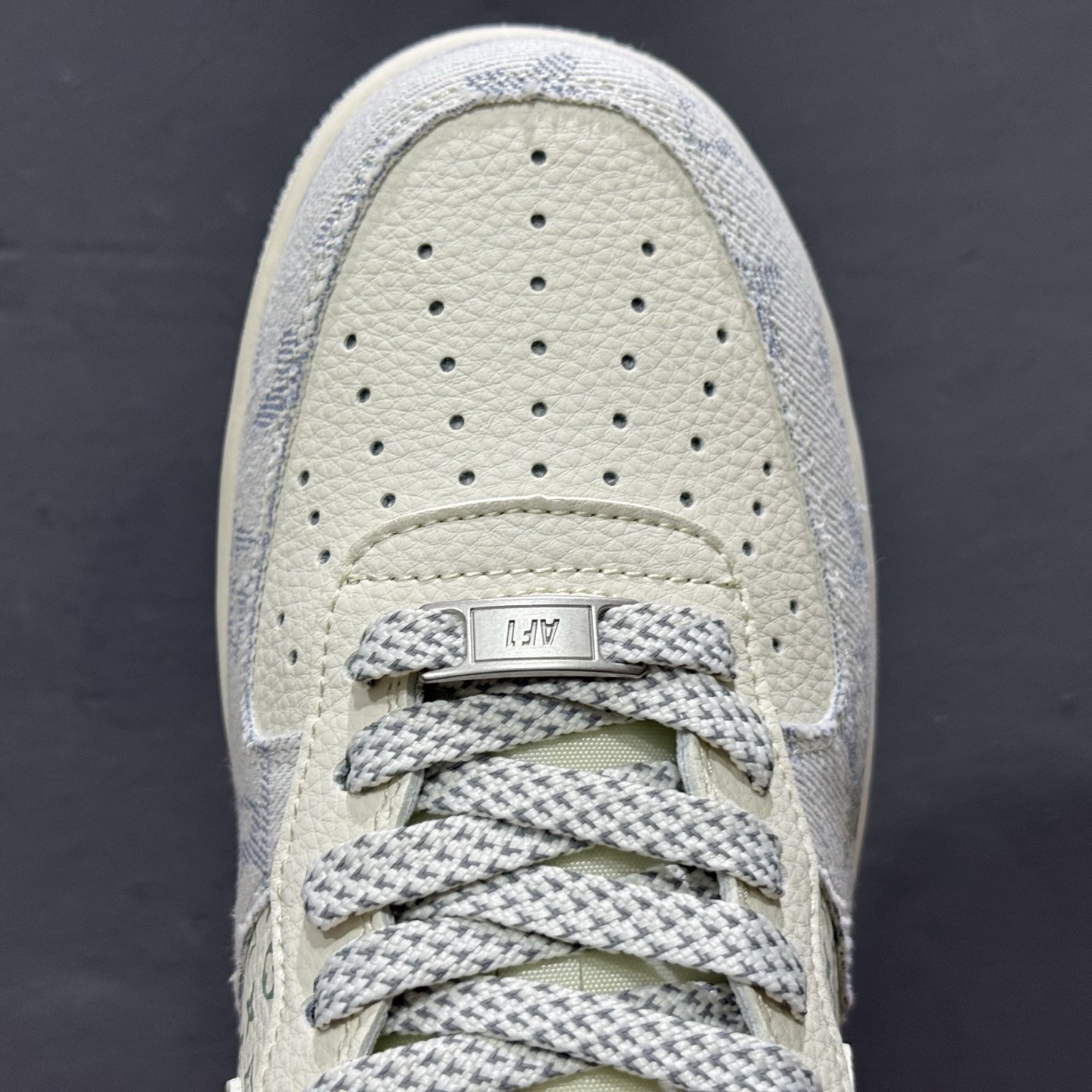 独家实拍C版 Nike Air Force 1 Low 07 x lv 米白黄牛仔布 YX5066-331