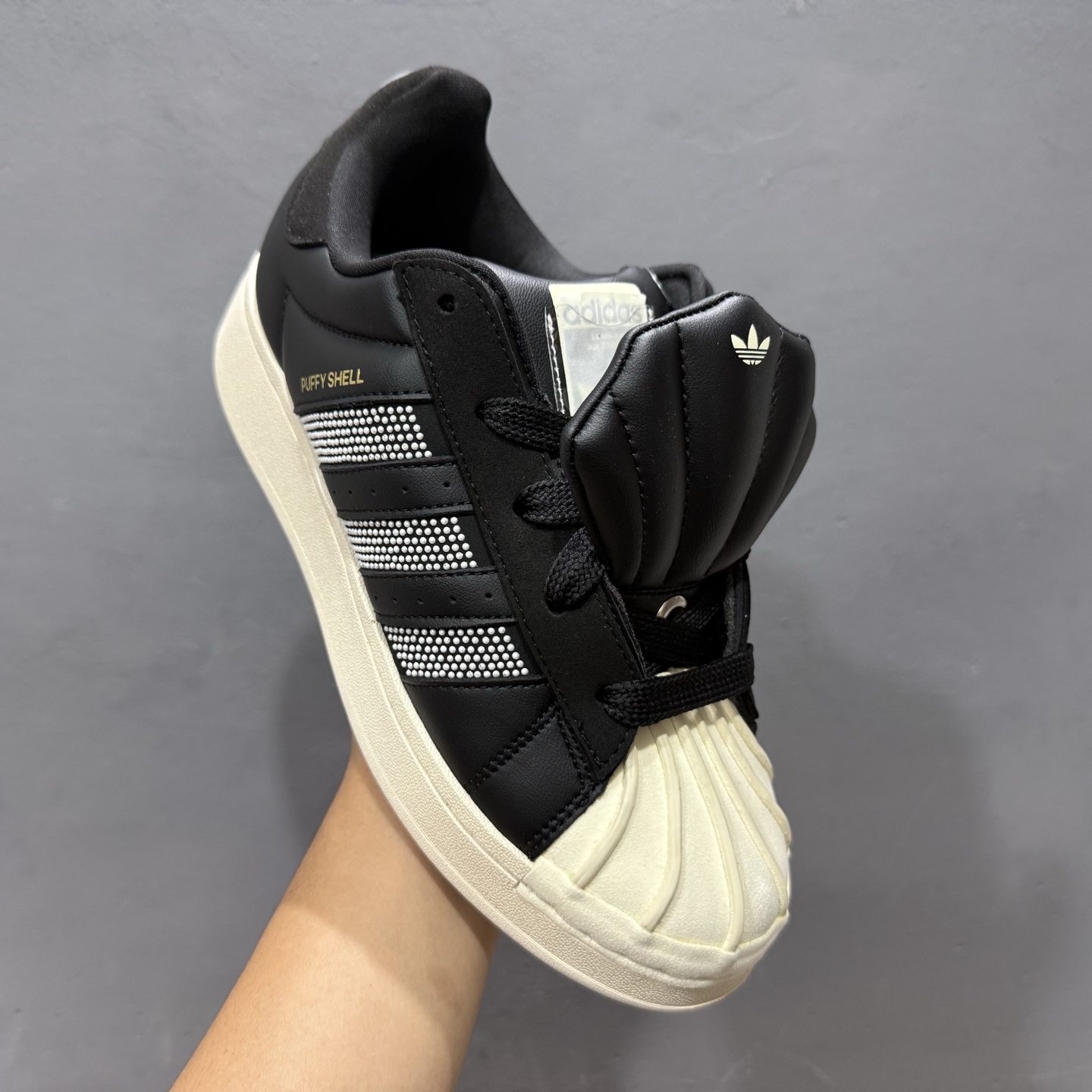 新款出货 原装 AD GALI x AD originals SUPERSTAR PUFFY SHELL 贝壳头系列 厚底三叶草低帮经典百搭休闲运动板鞋 KJ6976 新款出货 原装 AD GALI x AD originals SUPERSTAR PUFFY SHELL 贝壳头系列 厚底三叶草低帮经典百搭休闲运动板鞋 KJ6976