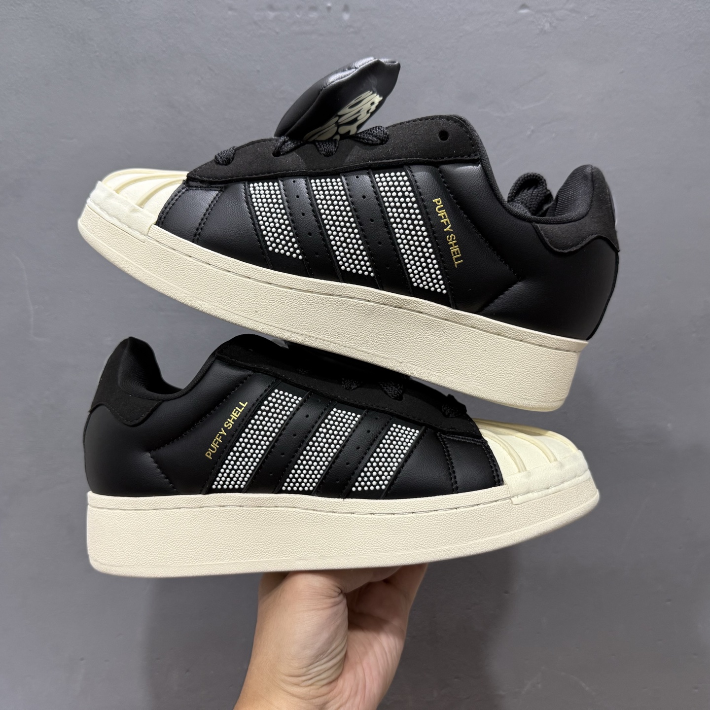 新款出货 原装 AD GALI x AD originals SUPERSTAR PUFFY SHELL 贝壳头系列 厚底三叶草低帮经典百搭休闲运动板鞋 KJ6976 新款出货 原装 AD GALI x AD originals SUPERSTAR PUFFY SHELL 贝壳头系列 厚底三叶草低帮经典百搭休闲运动板鞋 KJ6976