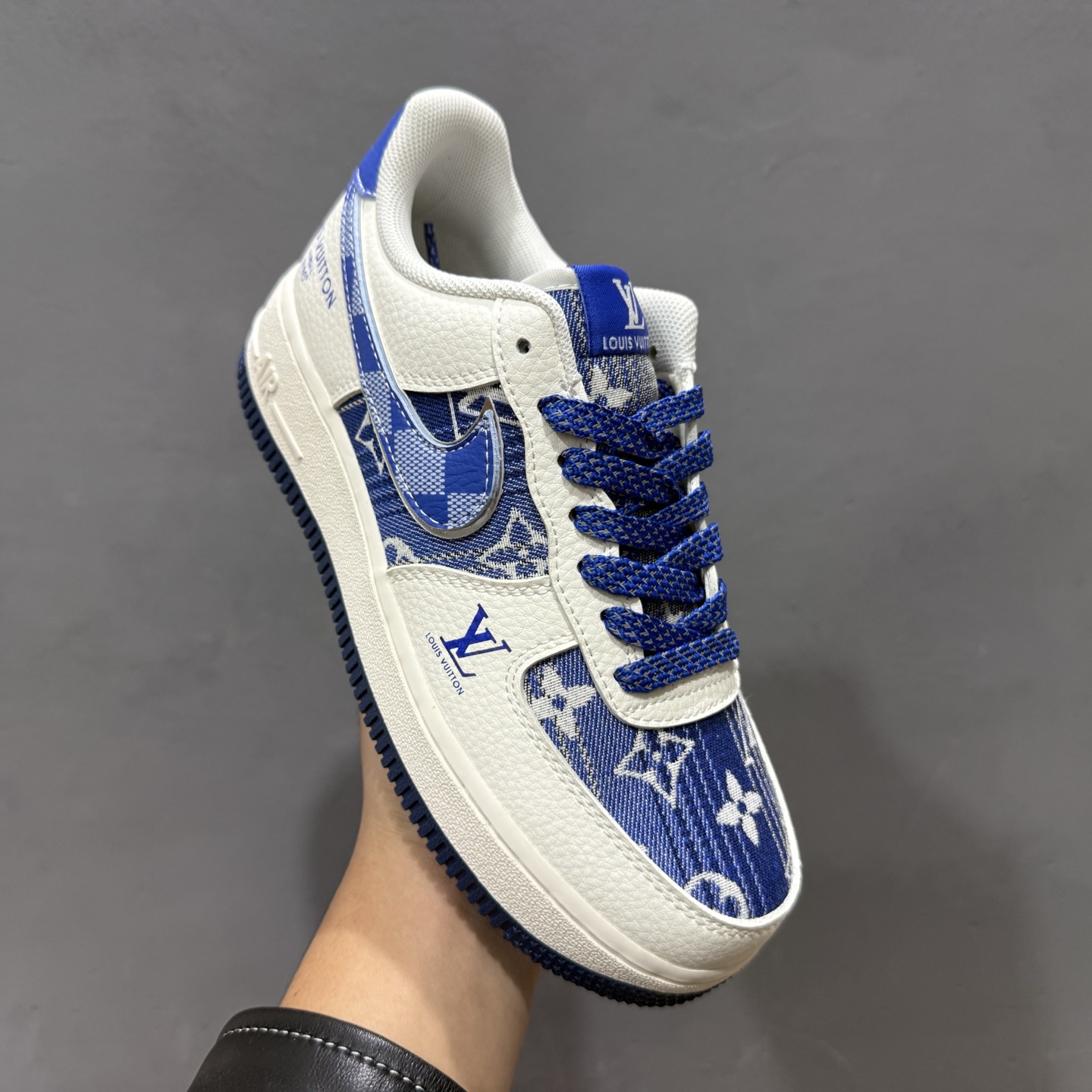 Nike Air Force 1 '07 Low “蓝调印花” LV X AF1空军一号 高端定制 低帮 运动鞋 XL1979-106