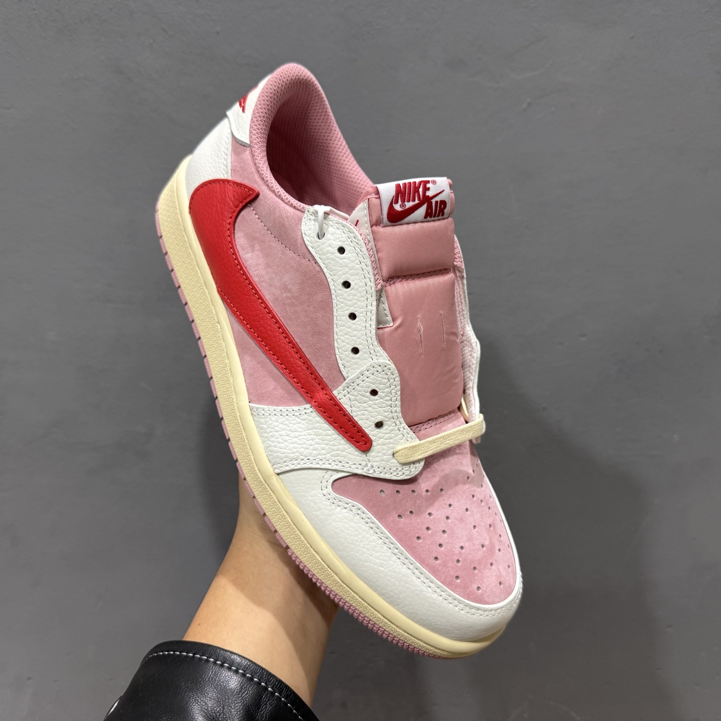 240 Fragment x Travis Scott x Air Jordan 1 Low 三方联名倒钩 DM7866-100