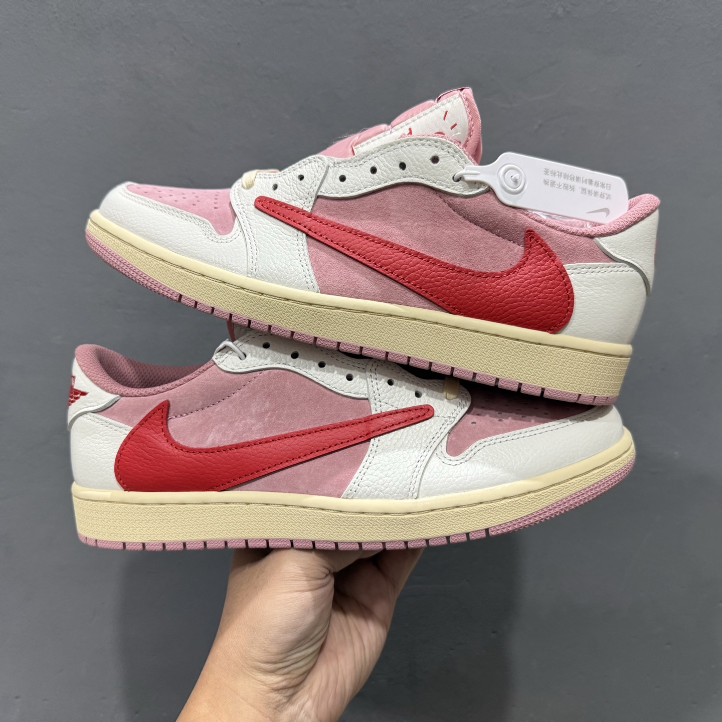 240 Fragment x Travis Scott x Air Jordan 1 Low 三方联名倒钩 DM7866-100