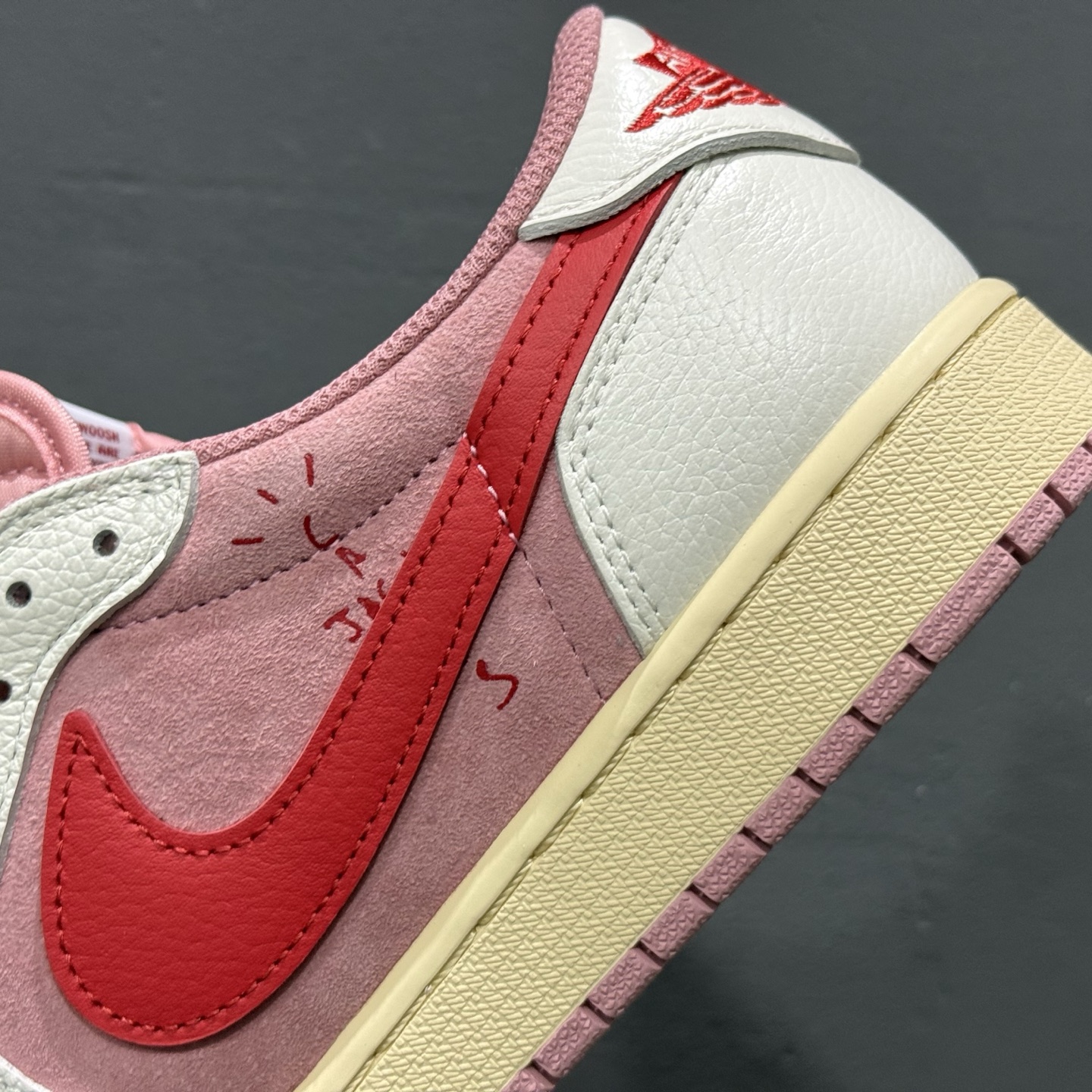 240 Fragment x Travis Scott x Air Jordan 1 Low 三方联名倒钩 DM7866-100