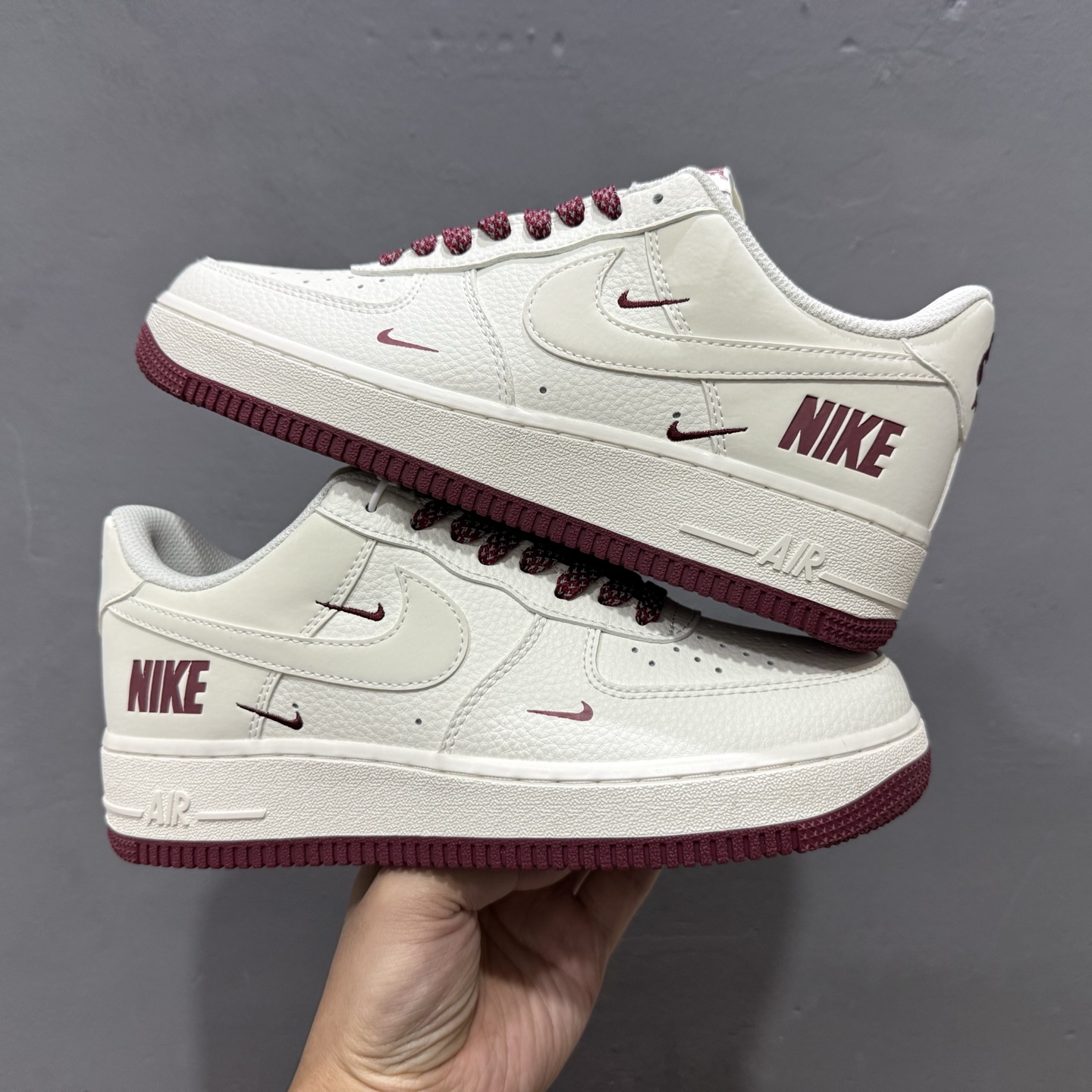 Nike Air Force 1 '07 Low “奶白酒红” 空军一号 高端定制 低帮 运动鞋 GX3170-108