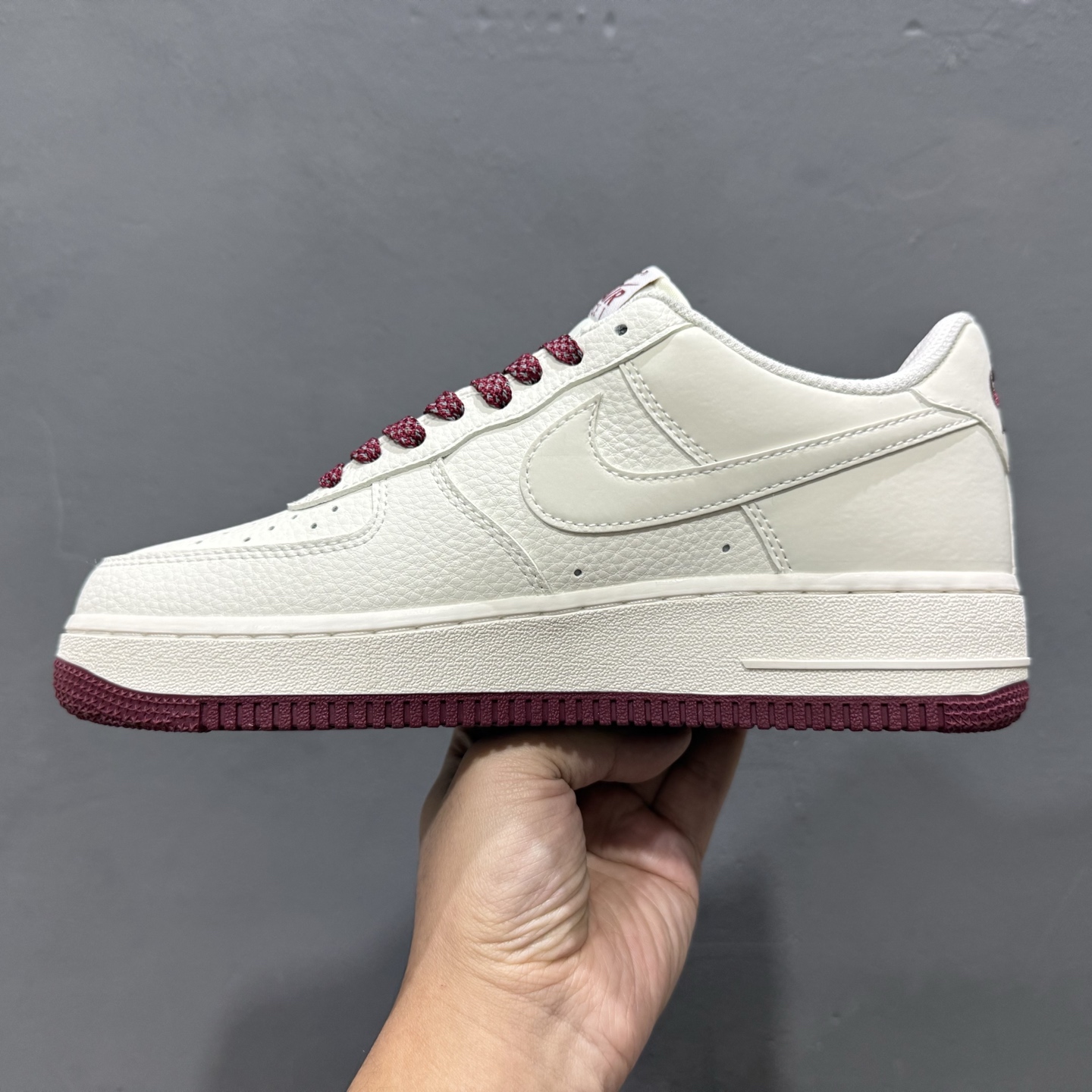 Nike Air Force 1 '07 Low “奶白酒红” 空军一号 高端定制 低帮 运动鞋 GX3170-108