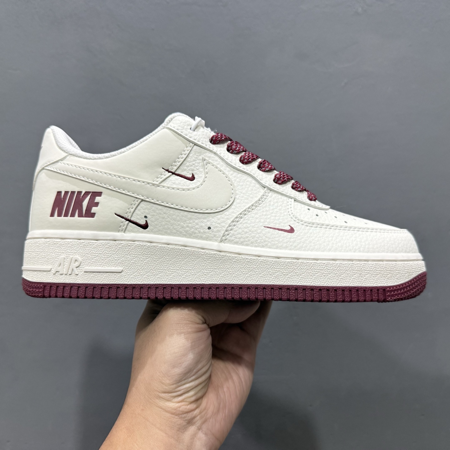 Nike Air Force 1 ’07 Low “奶白酒红” 空军一号 高端定制 低帮 运动鞋 GX3170-108