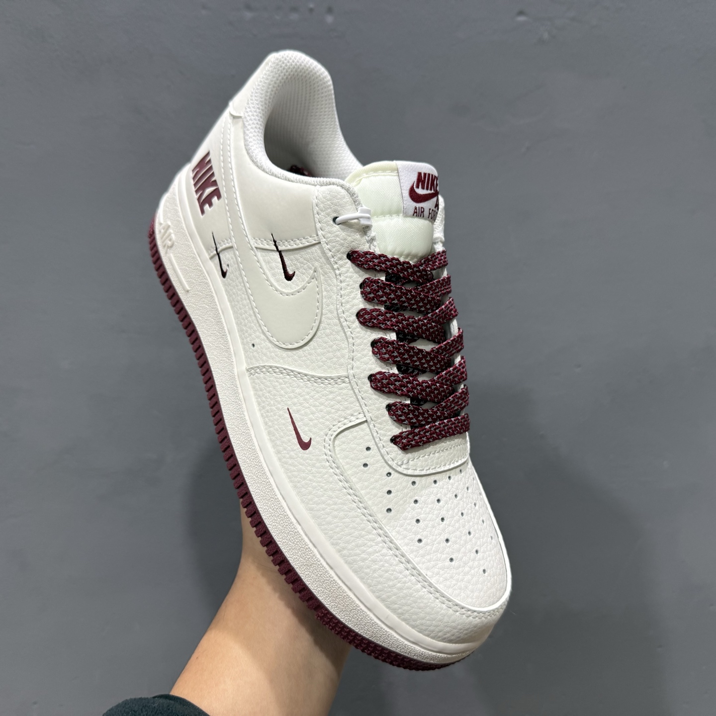 Nike Air Force 1 '07 Low “奶白酒红” 空军一号 高端定制 低帮 运动鞋 GX3170-108