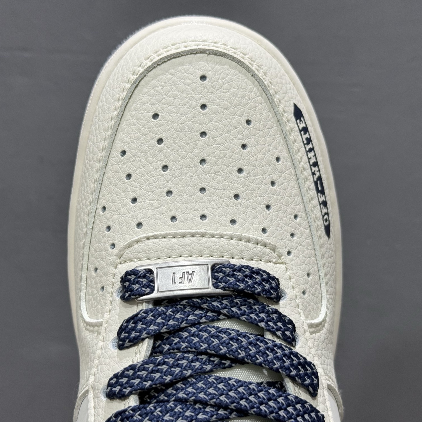 Nike Air Force 1'07 Low 联名 双拼米灰蓝 空军一号低帮休闲板鞋 QW5836-026