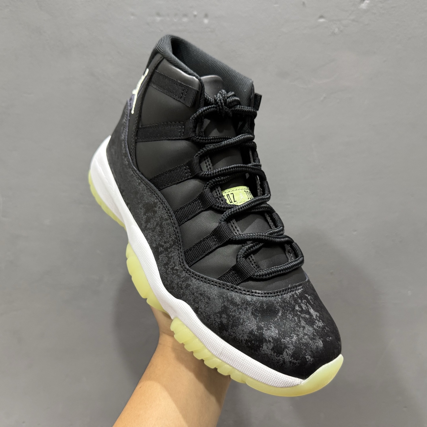 Jordan Air Jordan 11 舒适百搭 防滑耐磨 高帮 篮球鞋 黑色 万圣节 IB1378-001