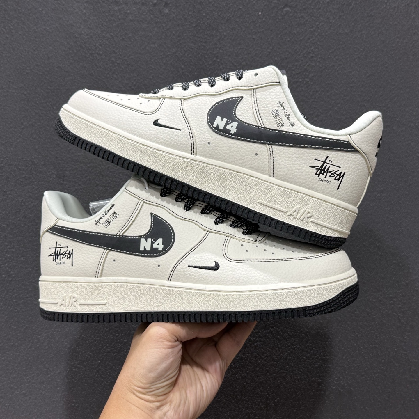 NIke Air Force 1 '07 Low “斯图西联名--经典白黑” 空军一号低帮 DD1982-329