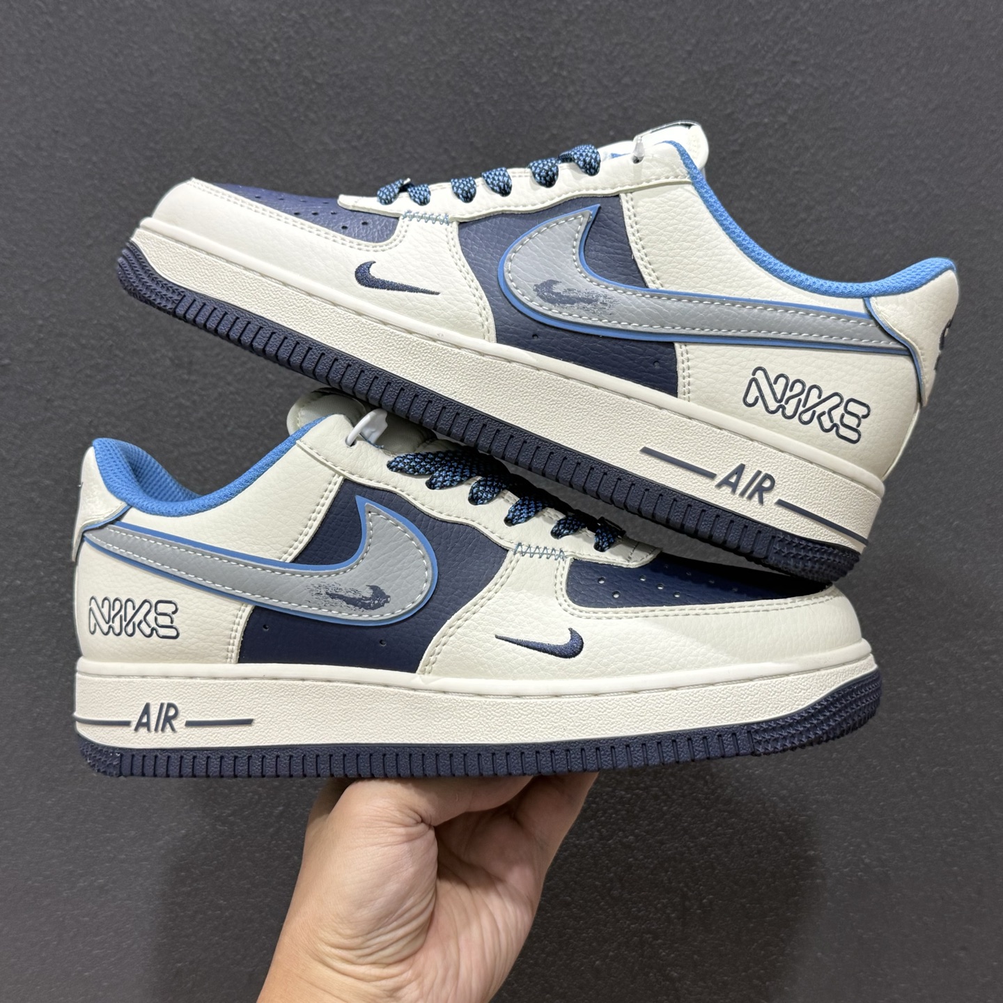 NIke Air Force 1 '07 Low “NIKE蓝-米蓝拼接”空军一号 低帮 运动鞋 JP8028-067