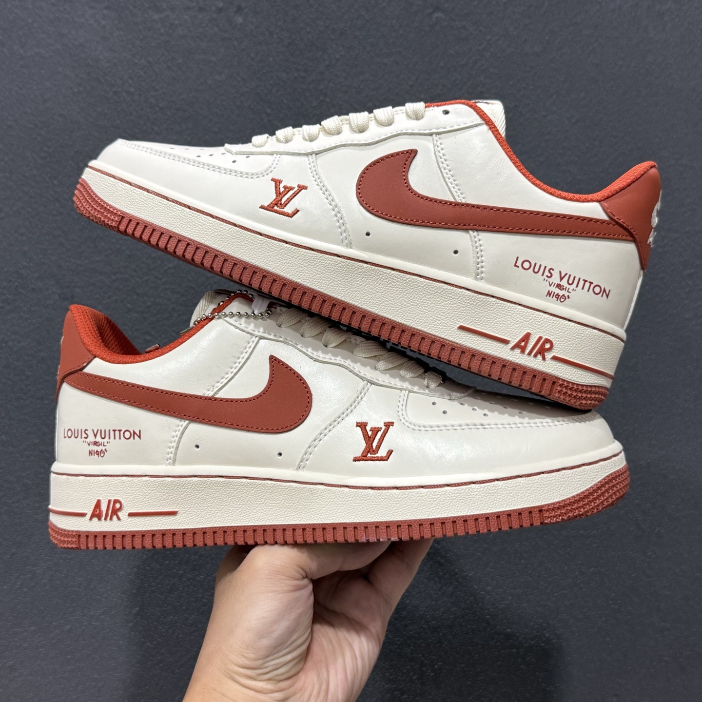 Louis Vuittx NIke Air Force 1 枫红雅白 NH0601-588 Louis Vuittx NIke Air Force 1 枫红雅白 NH0601-588