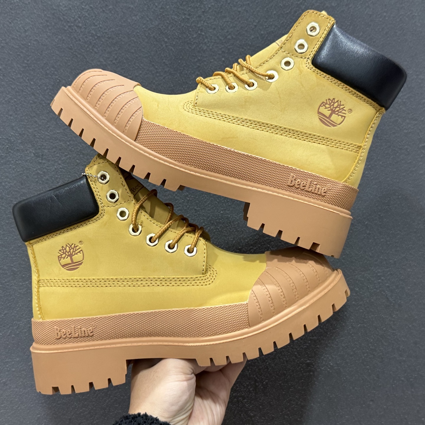 Timberland添柏岚/天伯伦大黄靴 PREMIUM系列 简约舒适 厚底 马丁靴情侣款黄色