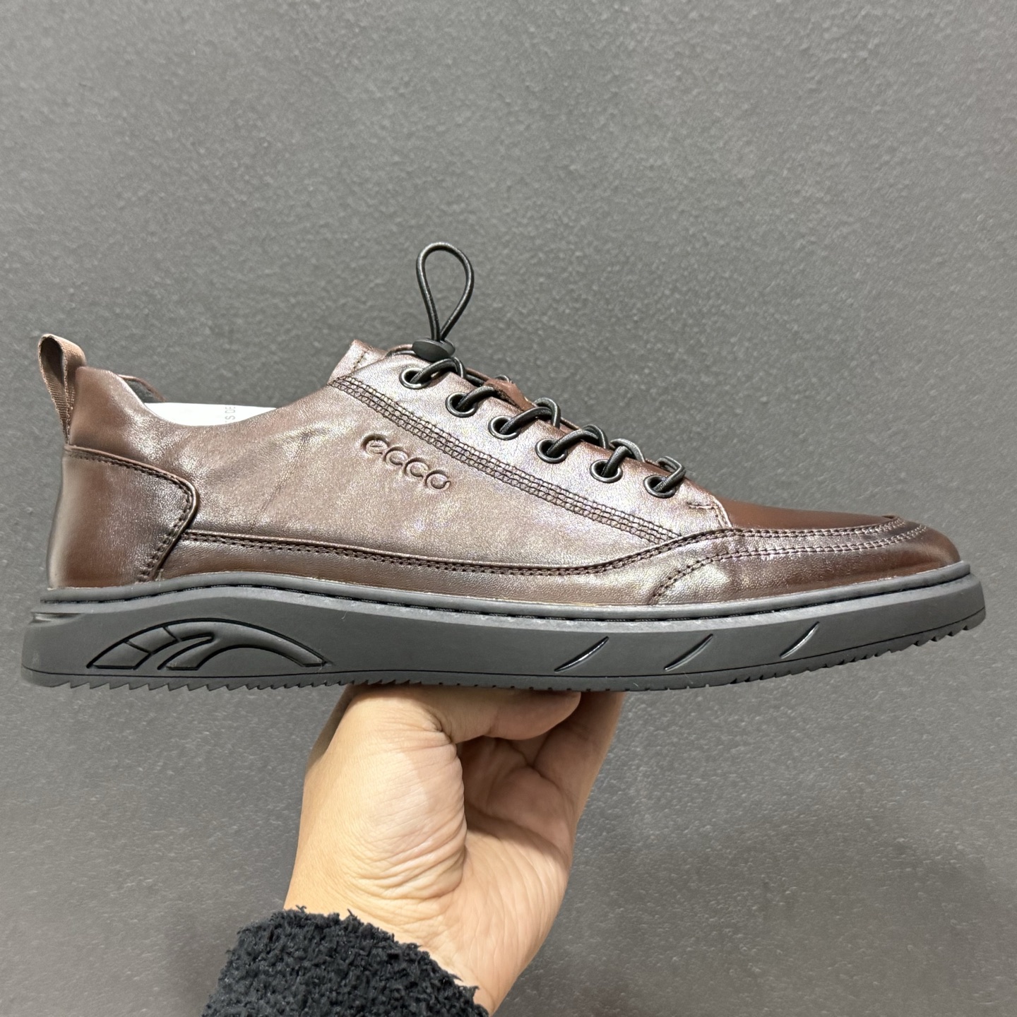 ECCO爱步经典秋冬商务正装休闲鞋 男士简约套脚舒适鞋 雅仕系列皮鞋