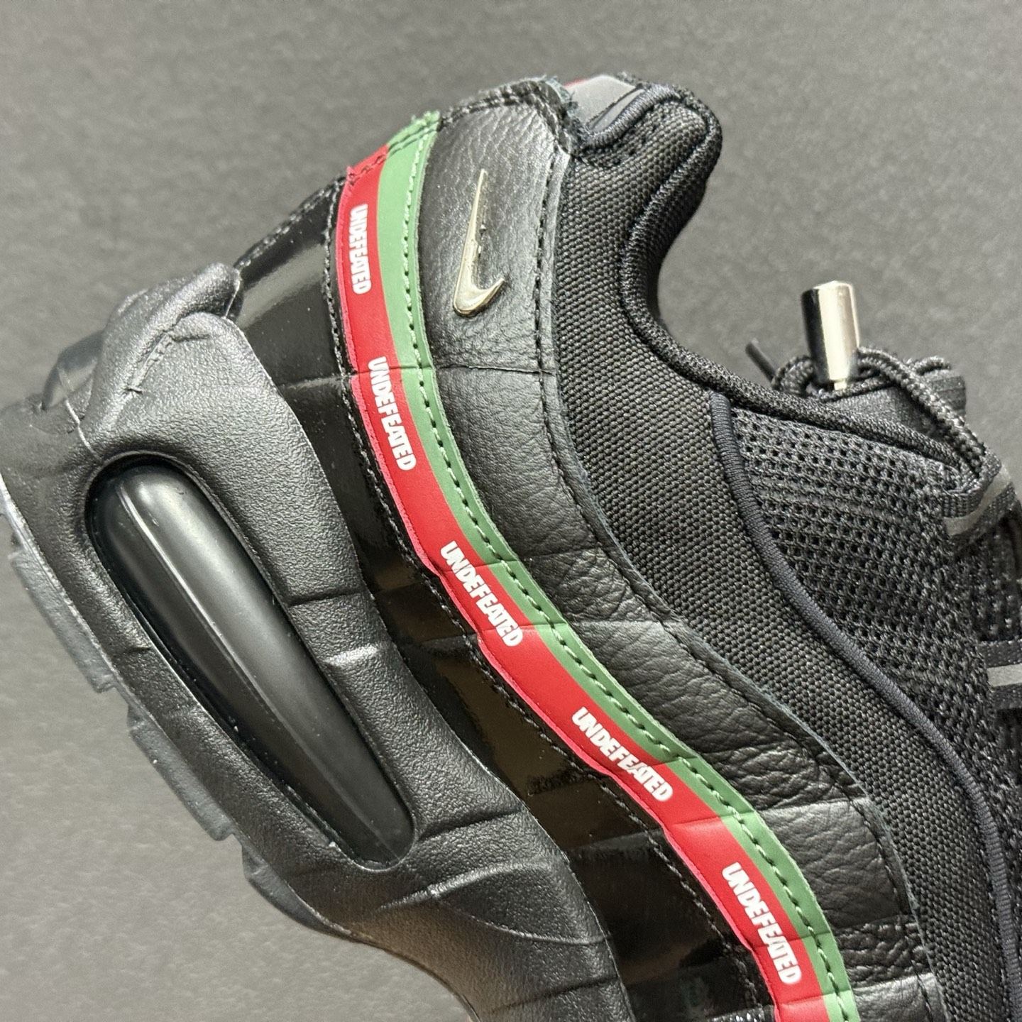 外贸超人气顶流单品 纯原版 UNDEFEATED x NK Air Max 95 ” Black ” 五道杠联名款低帮休闲运动鞋 IB4453-001