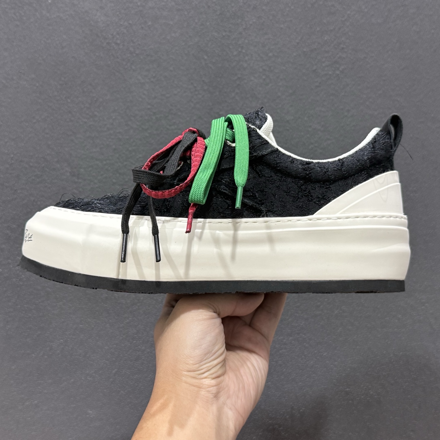 VESSEL x Snowflake 吴建豪联名 雪花酥厚底增高休闲板鞋 Whiet Black #5cm隐形厚底暗藏心机 VESSEL x Snowflake 吴建豪联名 雪花酥厚底增高休闲板鞋 Whiet Black #5cm隐形厚底暗藏心机