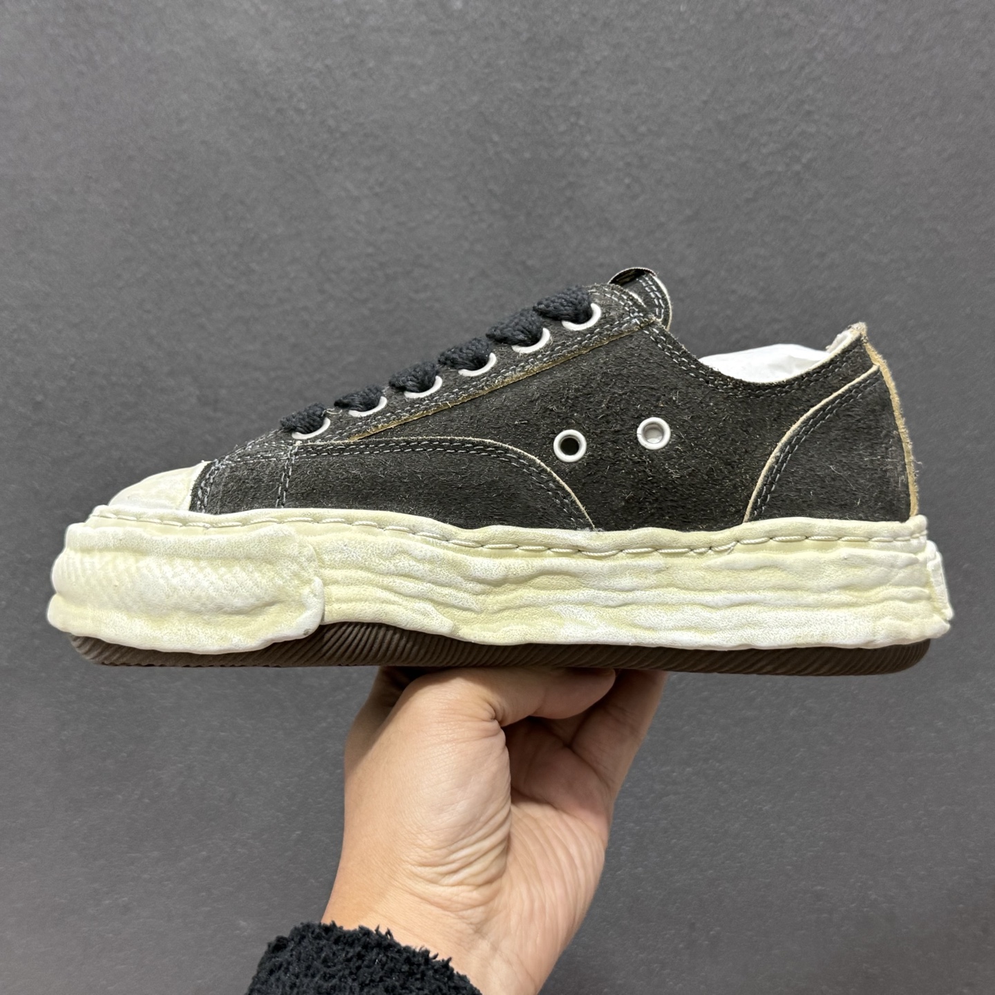 余文乐挚爱单品 MMY Blakey 脏脏鞋 AMIRI骨头鞋同款 复古溶解风运动鞋