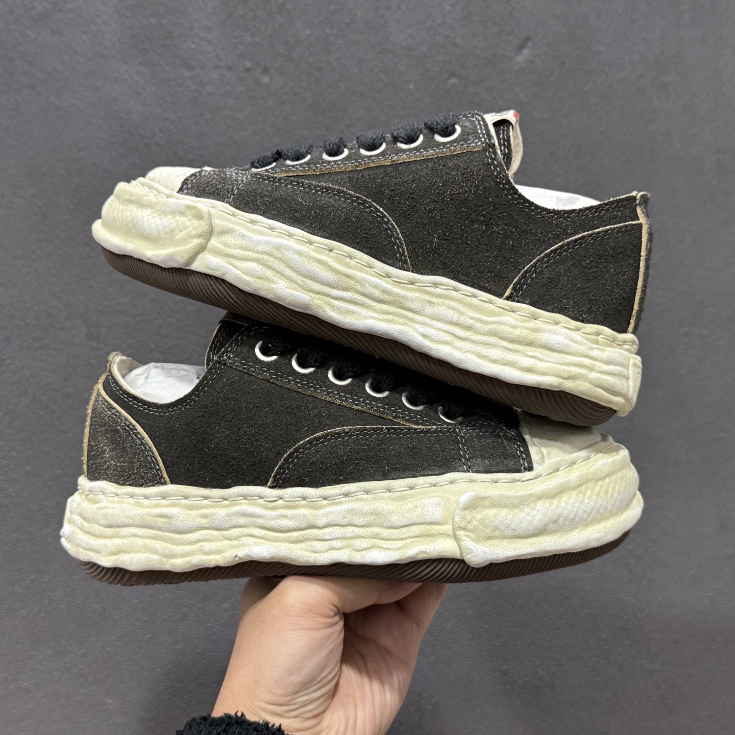 余文乐挚爱单品 MMY Blakey 脏脏鞋 AMIRI骨头鞋同款 复古溶解风运动鞋