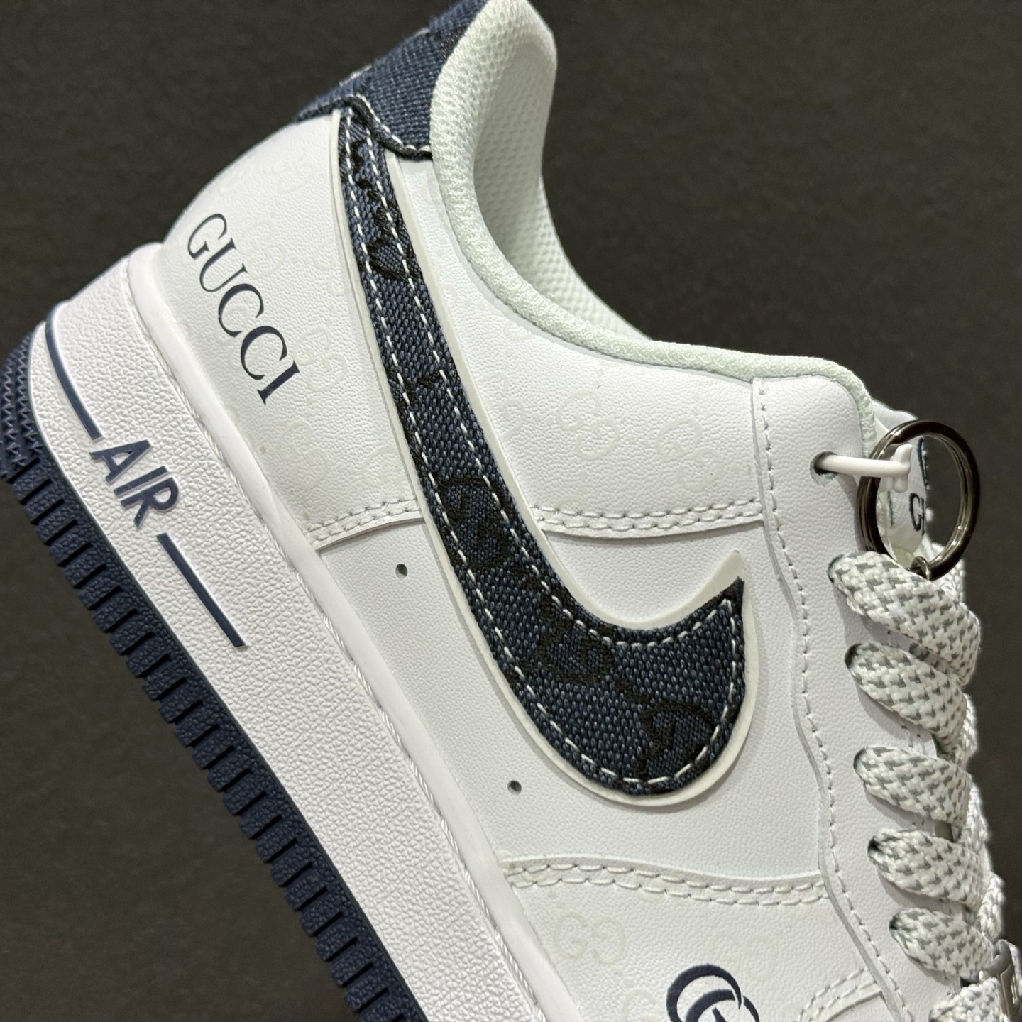 NIke Air Force 1 '07 Low “古驰联名-牛仔蓝印花”空军一号 低帮 运动鞋 XX3168-196 NIke Air Force 1 '07 Low “古驰联名-牛仔蓝印花”空军一号 低帮 运动鞋 XX3168-196