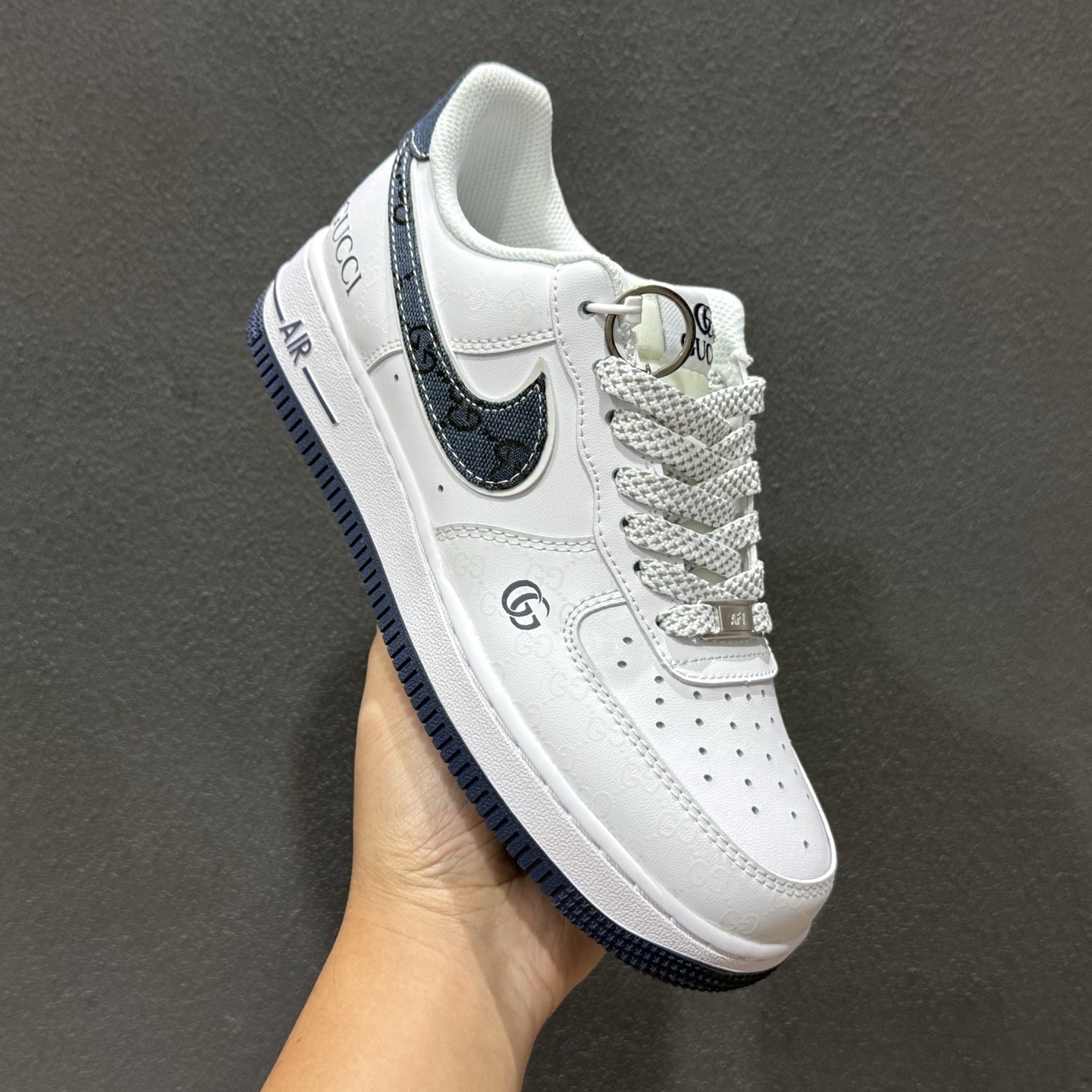 NIke Air Force 1 '07 Low “古驰联名-牛仔蓝印花”空军一号 低帮 运动鞋 XX3168-196 NIke Air Force 1 '07 Low “古驰联名-牛仔蓝印花”空军一号 低帮 运动鞋 XX3168-196