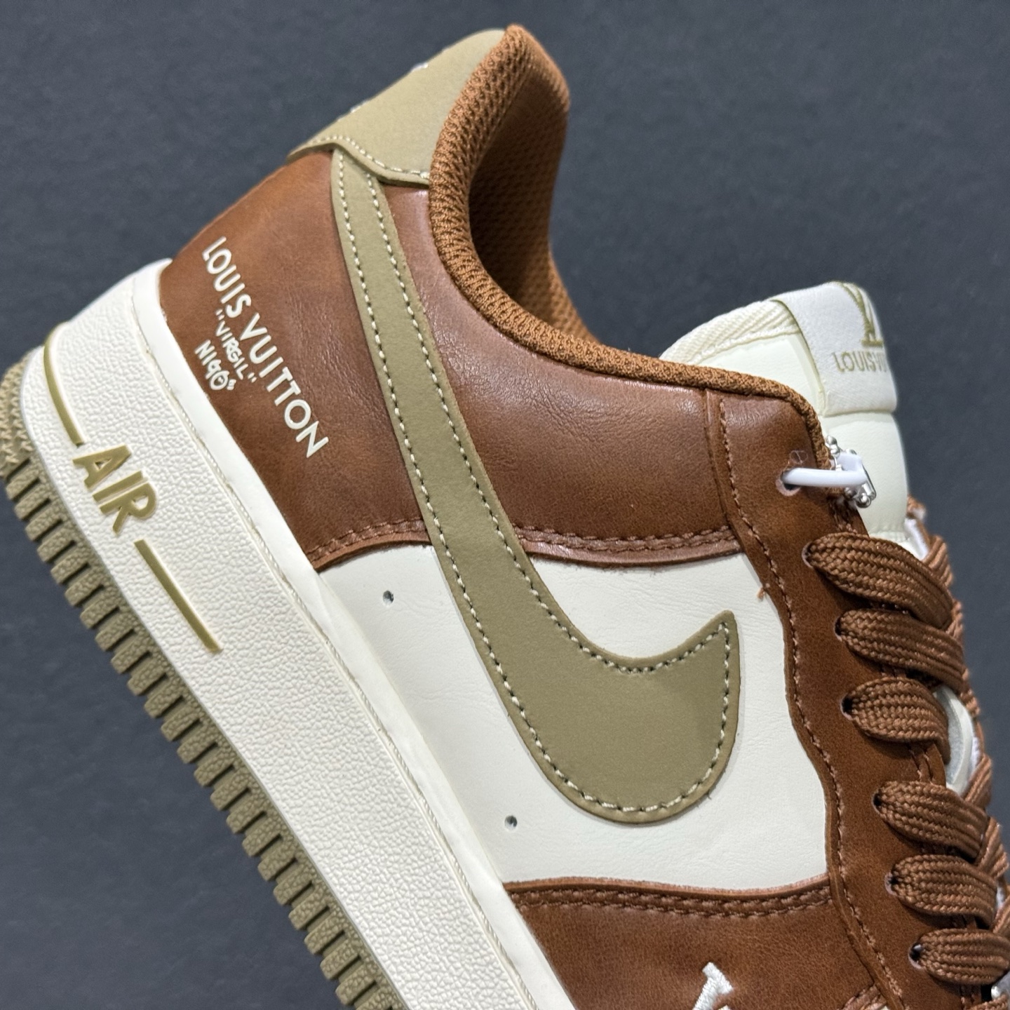 Nike Air Force 1'07 Low 联名 白棕摩卡 空军一号低帮休闲板鞋 NH0601-590