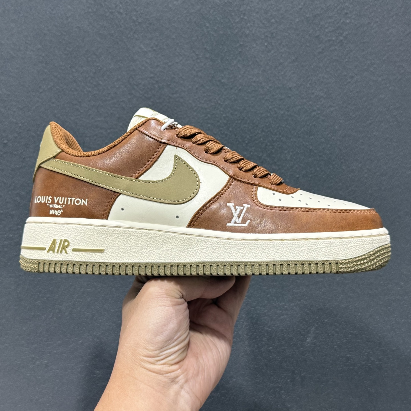 Nike Air Force 1’07 Low 联名 白棕摩卡 空军一号低帮休闲板鞋 NH0601-590