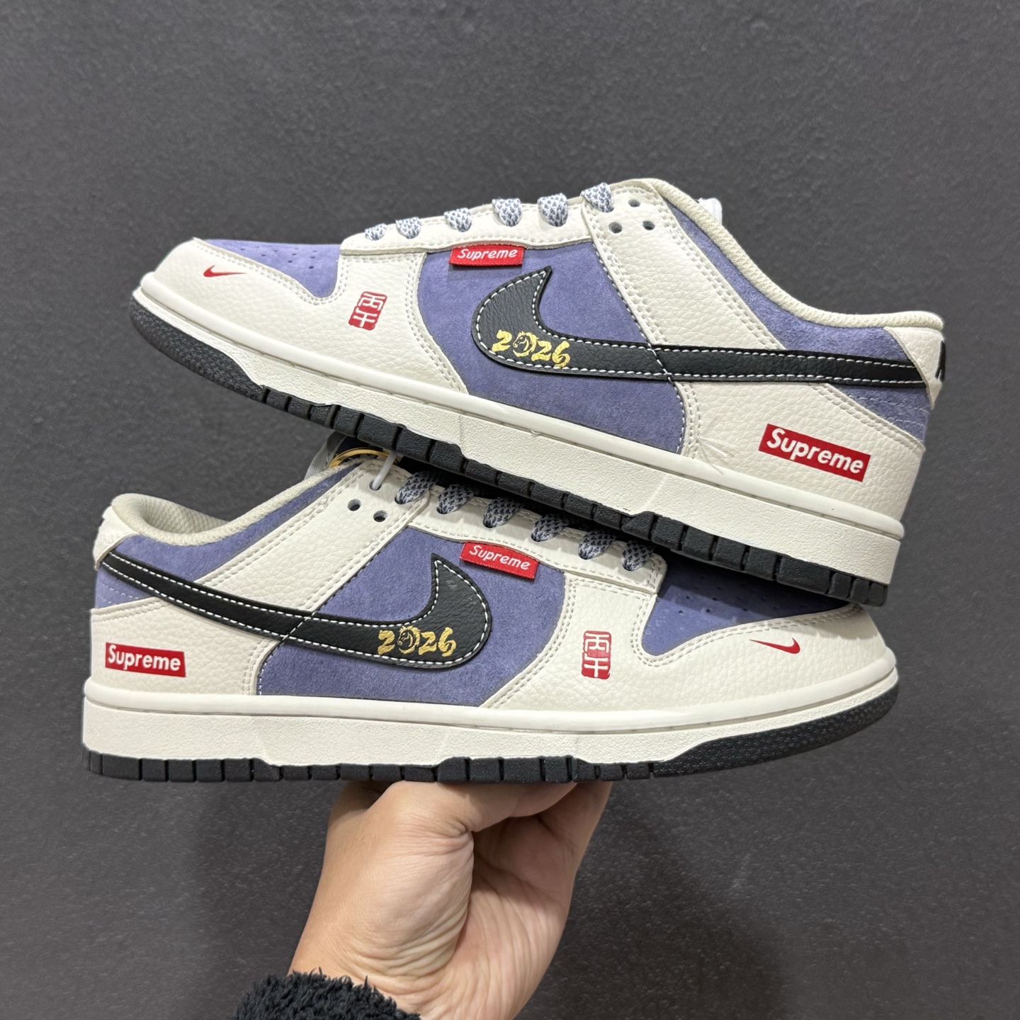 Nike SB Dunk Low“ Supreme联名—马年限定” 周年高端定制 低帮休闲板鞋 DN3168-015
