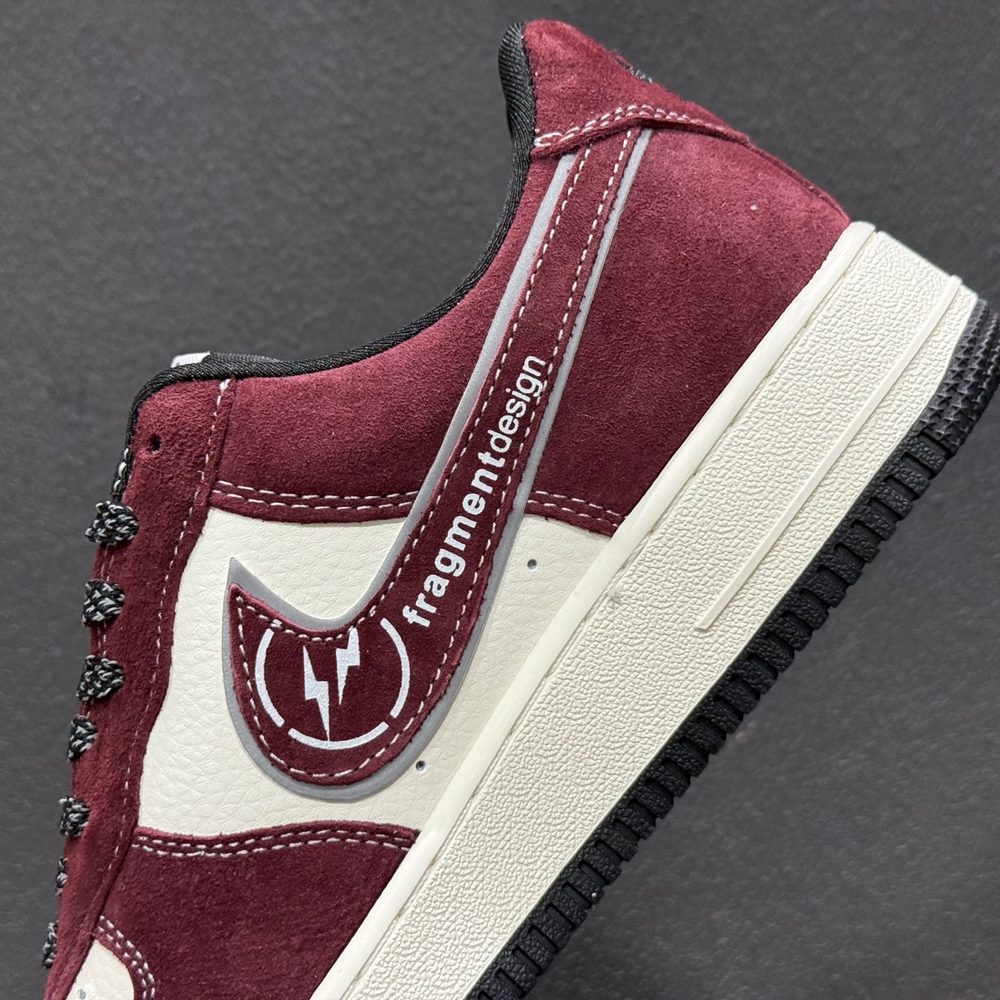 藤原浩闪电暴击｜Nike Air Force 1 Low x fragment design 酒红限定 Air Force 1 Low（SS1979-002）