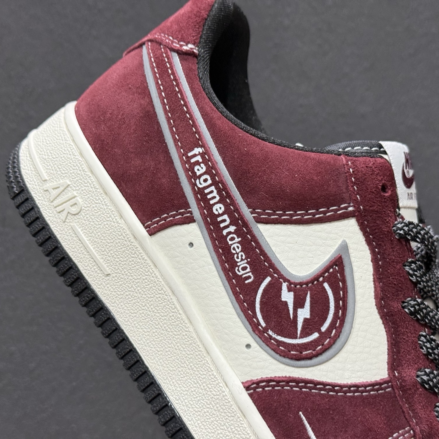 藤原浩闪电暴击｜Nike Air Force 1 Low x fragment design 酒红限定 Air Force 1 Low（SS1979-002）