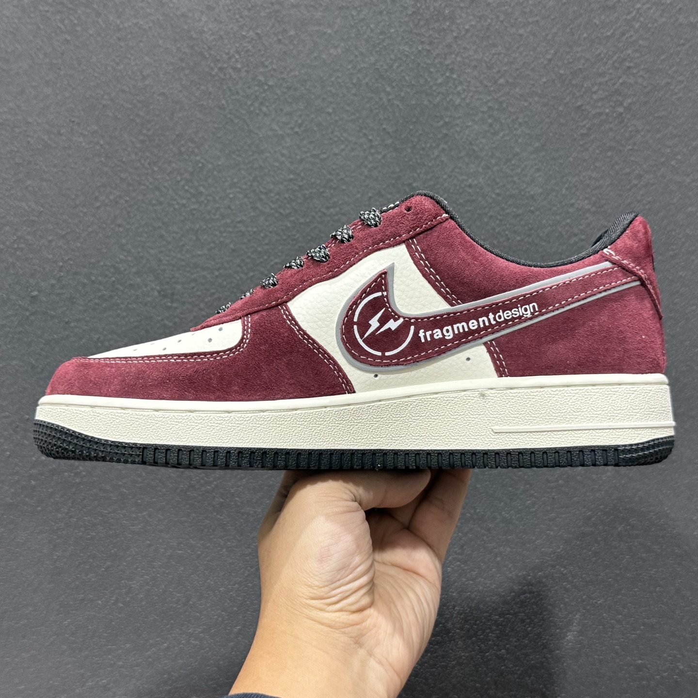藤原浩闪电暴击｜Nike Air Force 1 Low x fragment design 酒红限定 Air Force 1 Low（SS1979-002）