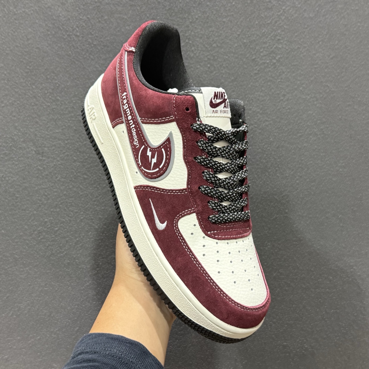 藤原浩闪电暴击｜Nike Air Force 1 Low x fragment design 酒红限定 Air Force 1 Low（SS1979-002）