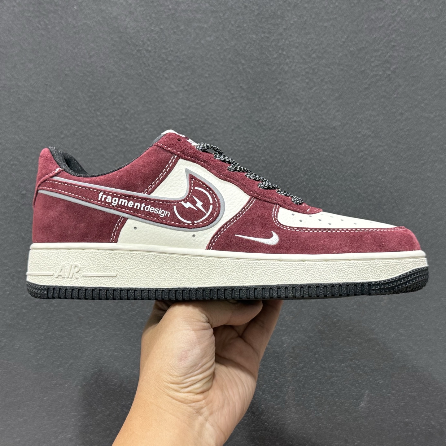 藤原浩闪电暴击｜Nike Air Force 1 Low x fragment design 酒红限定 Air Force 1 Low（SS1979-002）