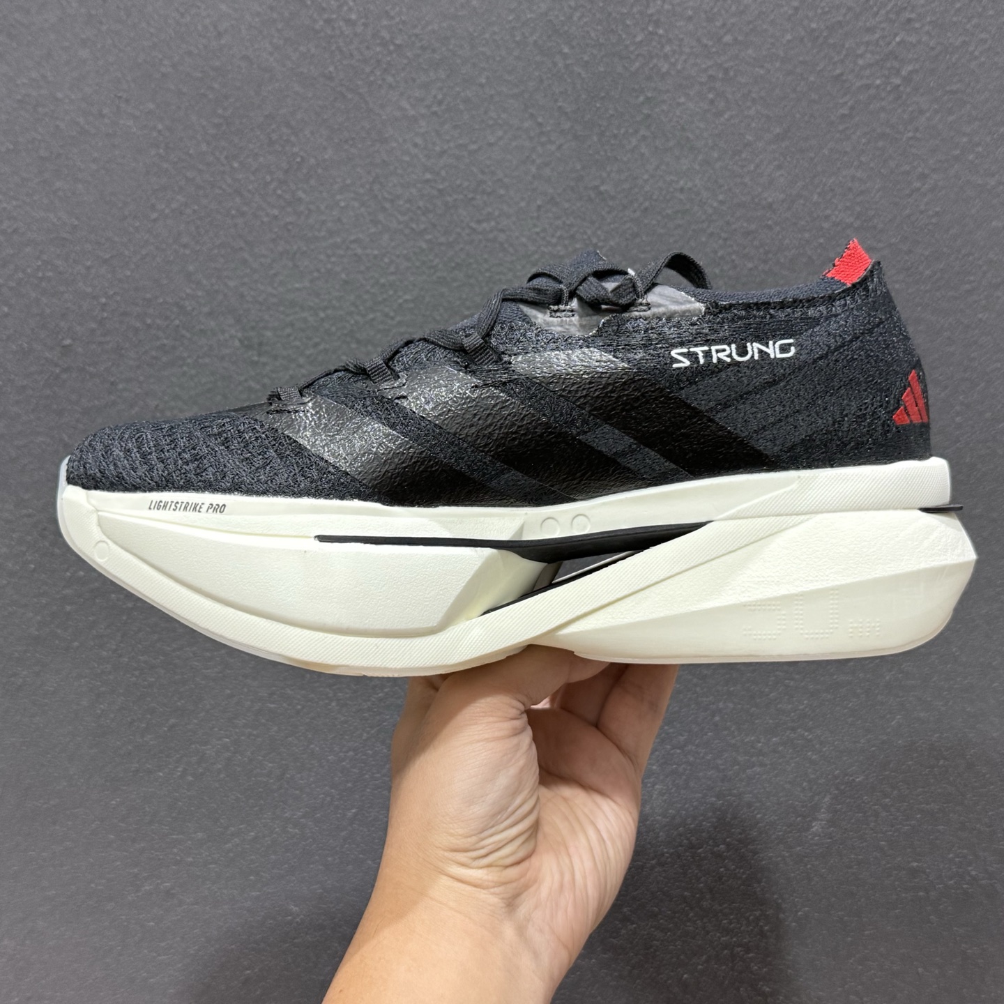 adidas Adizero Prime X 3.0 Strung 舒适防滑耐磨 低帮 长跑短跑跑步鞋 黑红 JR2597-111 adidas Adizero Prime X 3.0 Strung 舒适防滑耐磨 低帮 长跑短跑跑步鞋 黑红 JR2597-111