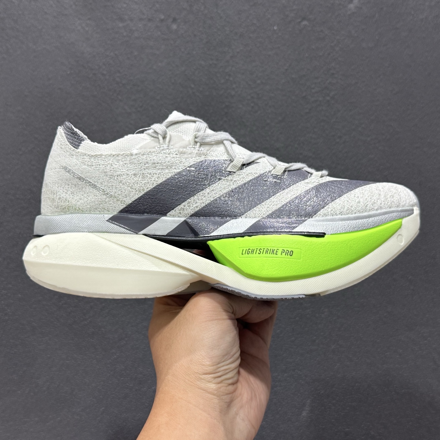 YH版Adidas Adizero Prime X3 Strung 舒适防滑耐磨低帮跑步鞋 KJ5685-111