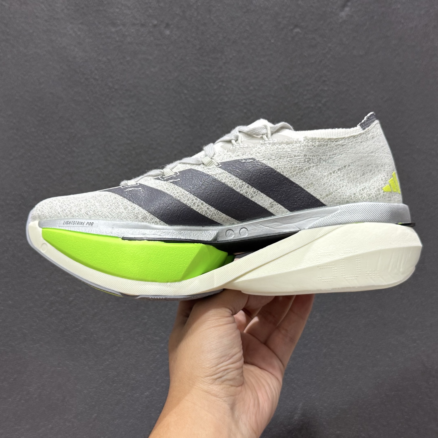 YH版Adidas Adizero Prime X3 Strung 舒适防滑耐磨低帮跑步鞋 KJ5685-111