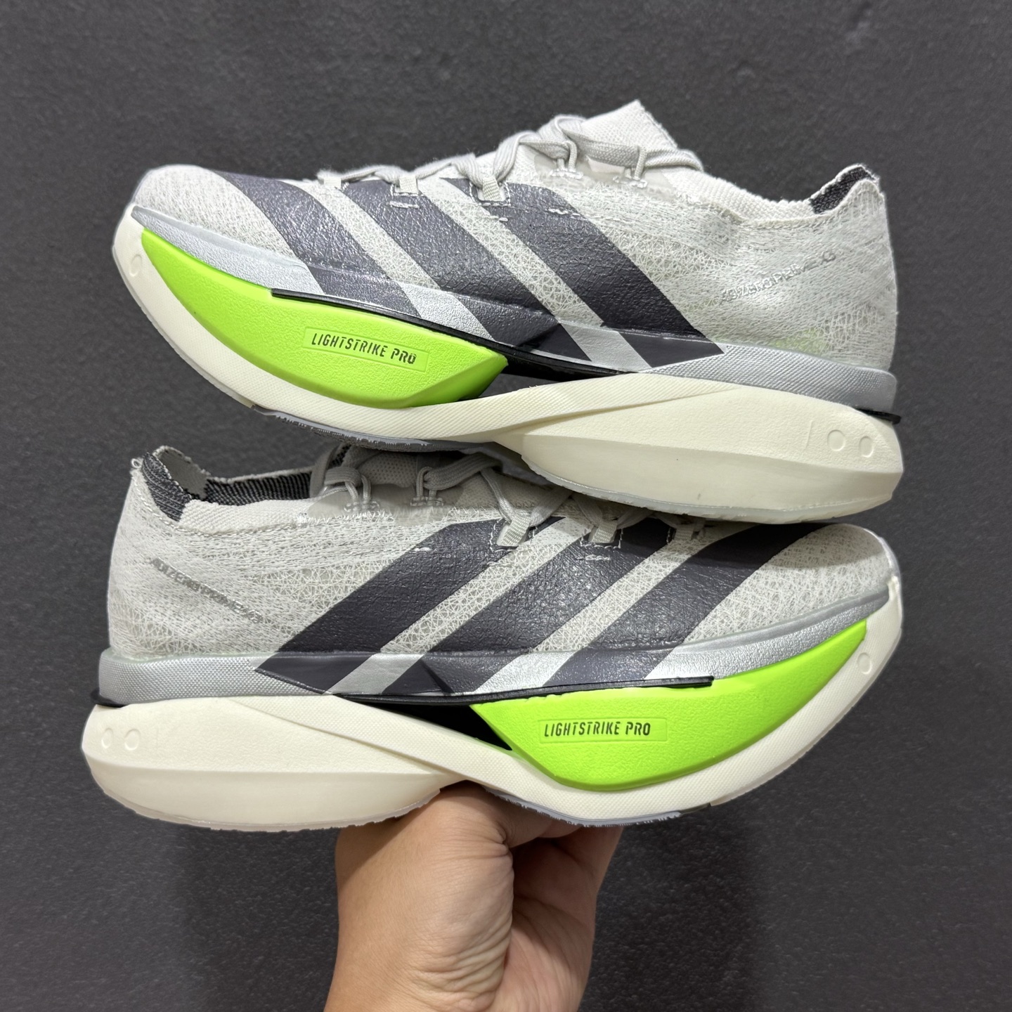 YH版Adidas Adizero Prime X3 Strung 舒适防滑耐磨低帮跑步鞋 KJ5685-111