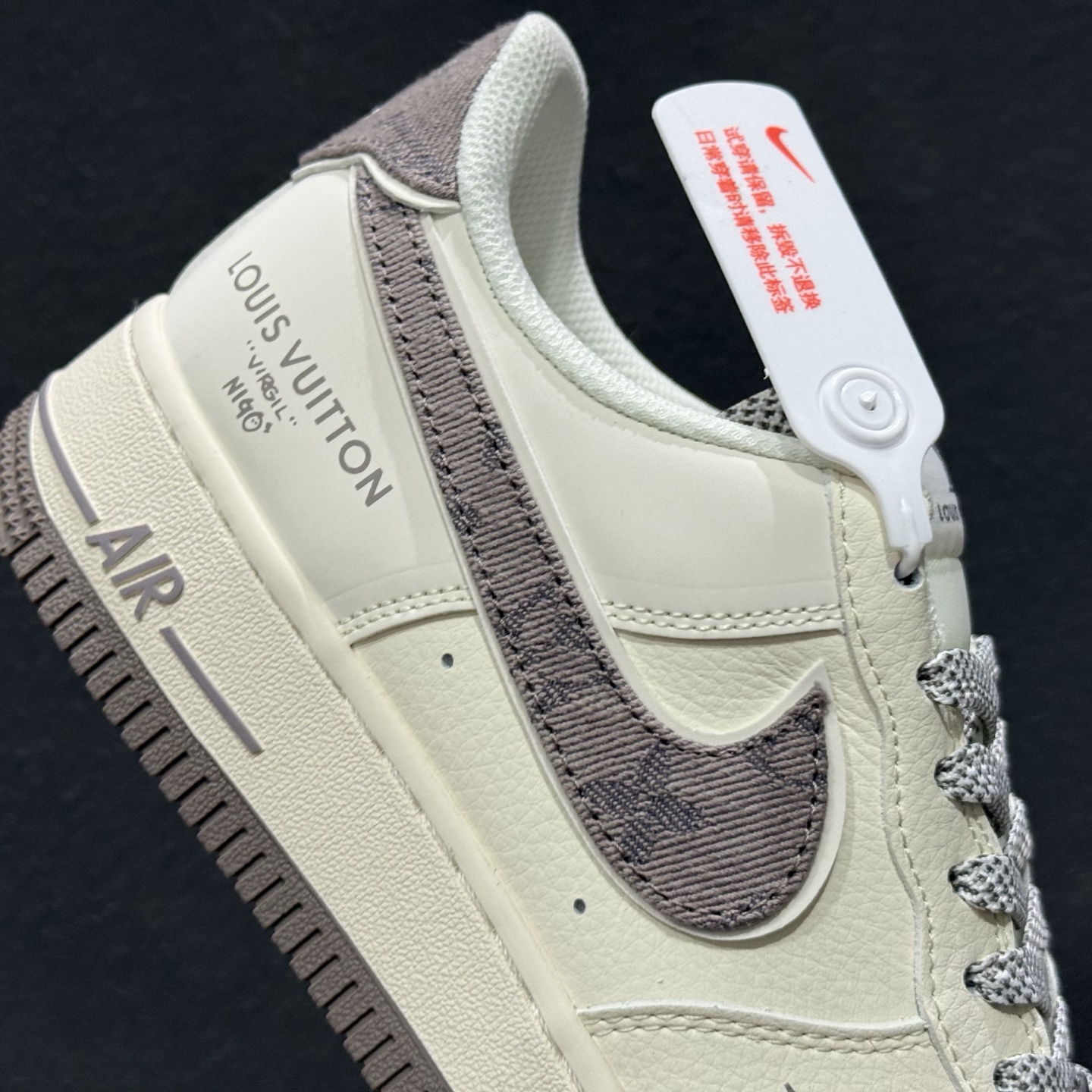NIke Air Force 1 '07 Low “LV联名-米灰牛仔勾”空军一号 低帮 运动鞋 SM6668-128 NIke Air Force 1 '07 Low “LV联名-米灰牛仔勾”空军一号 低帮 运动鞋 SM6668-128